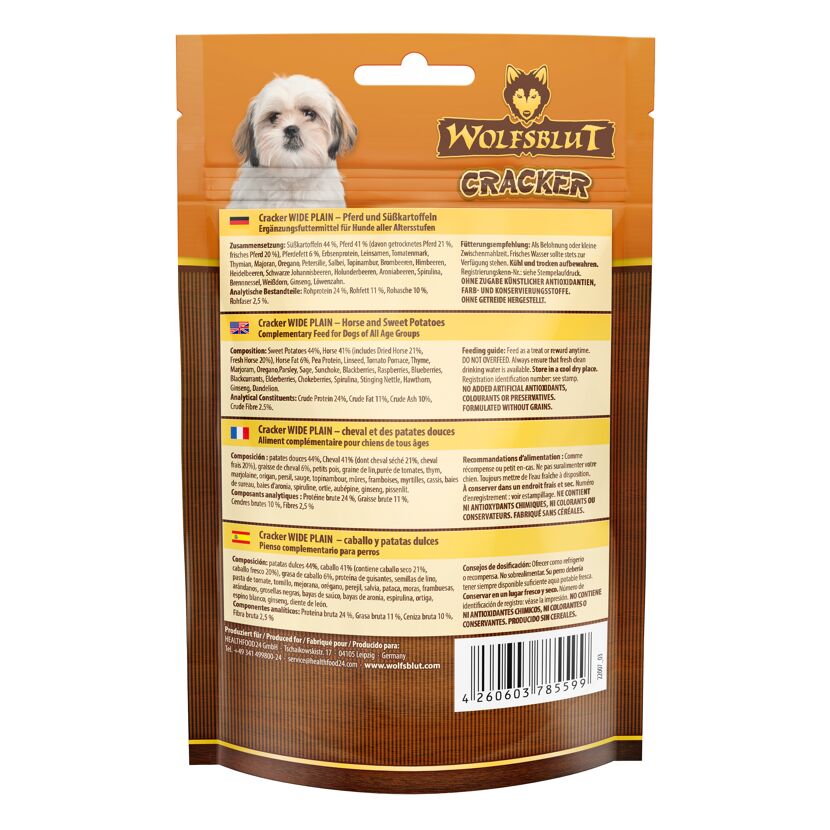Hundesnack 'Cracker Wide Plain' 70 g