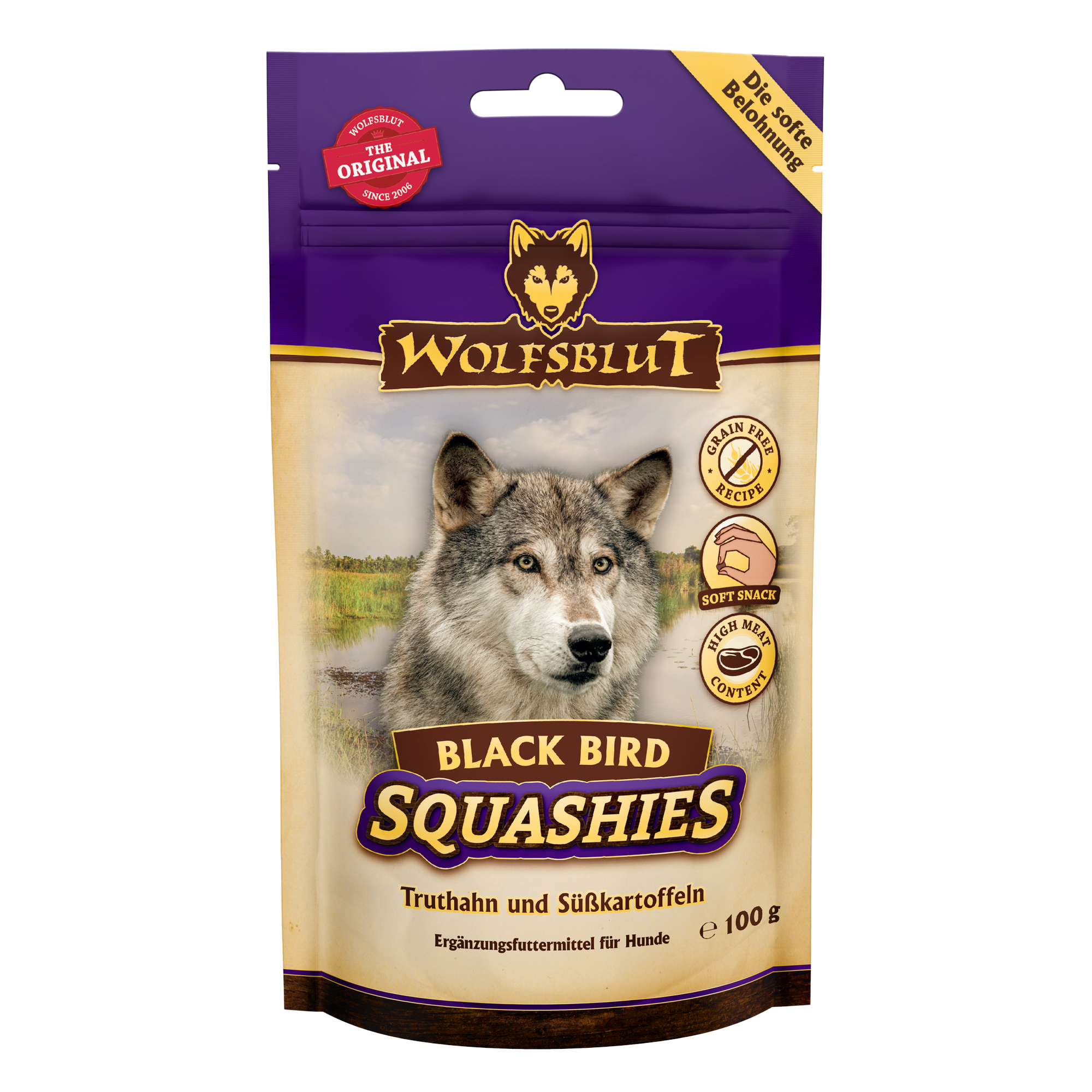 Hundesnack 'Squashies Black Bird' Adult 100 g