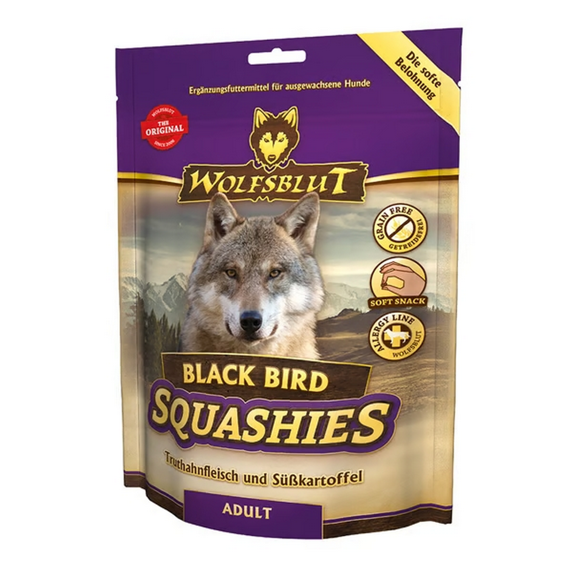 Hundesnack 'Squashies Black Bird' Adult 100 g