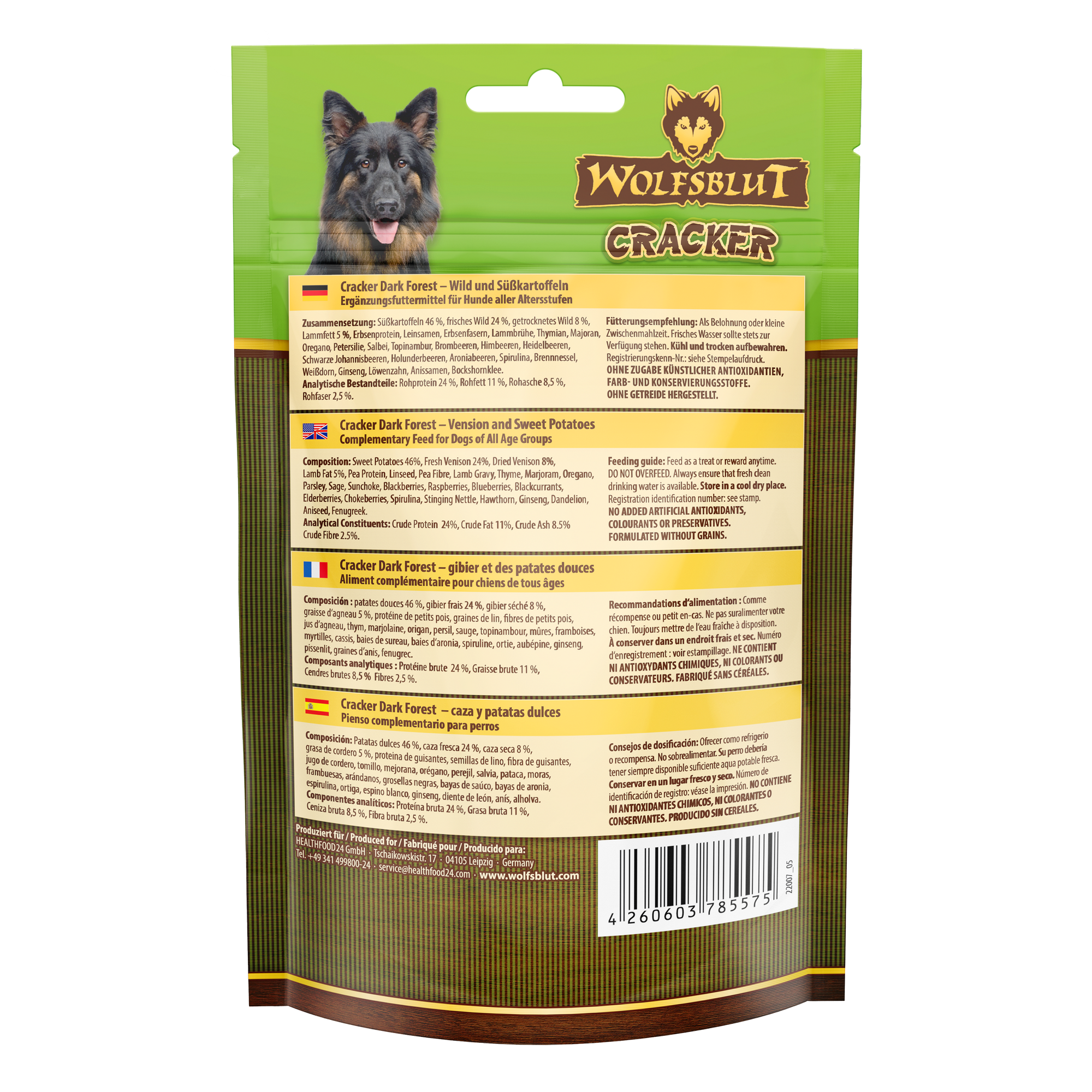 Hundesnack 'Cracker Dark Forest' Alle 70 g