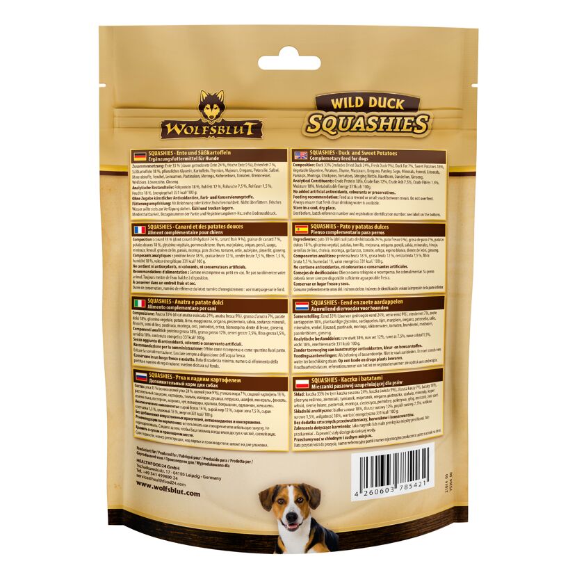 Hundesnack 'Squashies Wild Duck' Adult 300 g