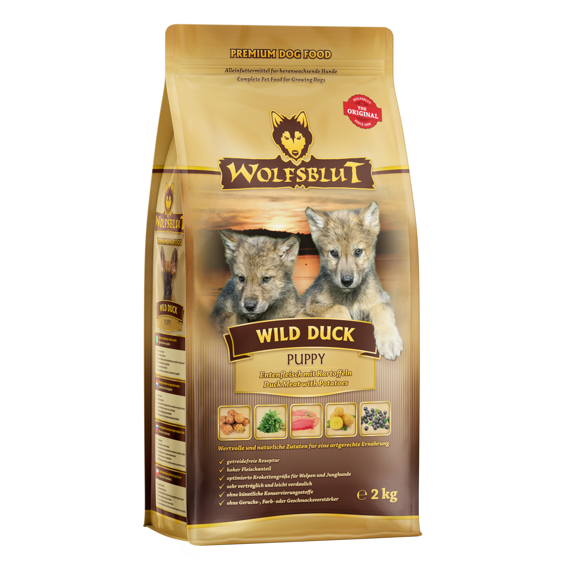 Hundetrockenfutter 'Wild Duck' Puppy 2 kg + product picture