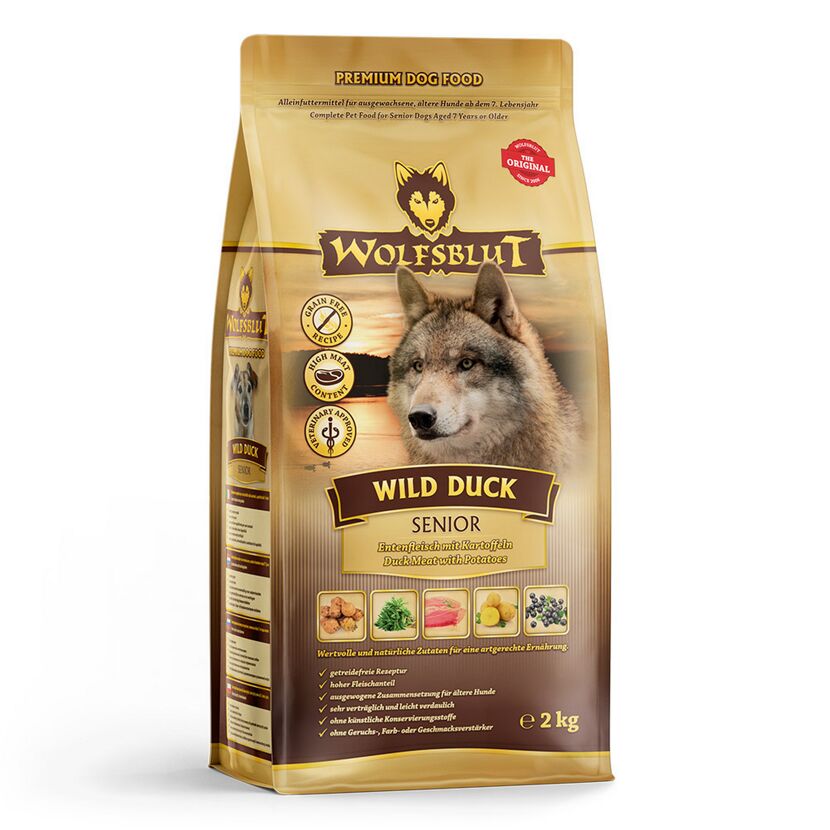 Hundetrockenfutter 'Wild Duck' Senior Ente 2 kg