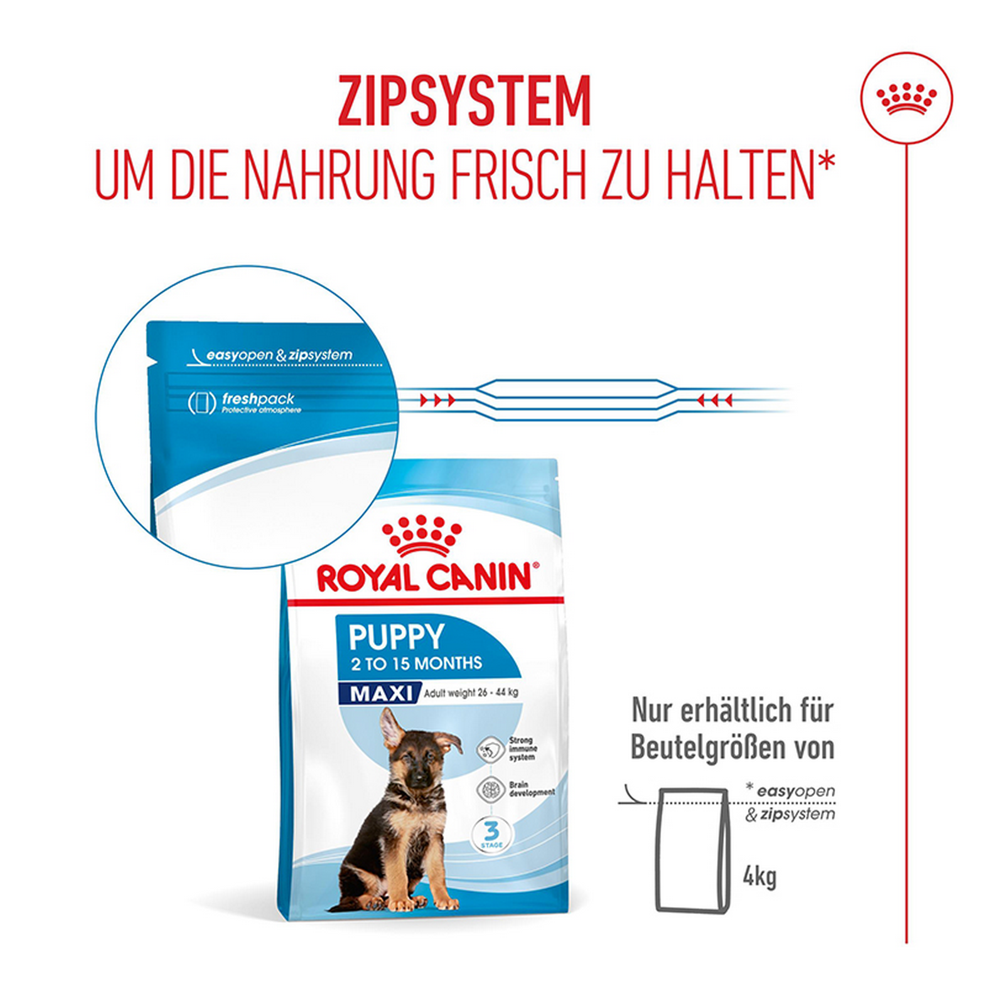 Hundetrockenfutter 'Maxi Puppy' 4 kg