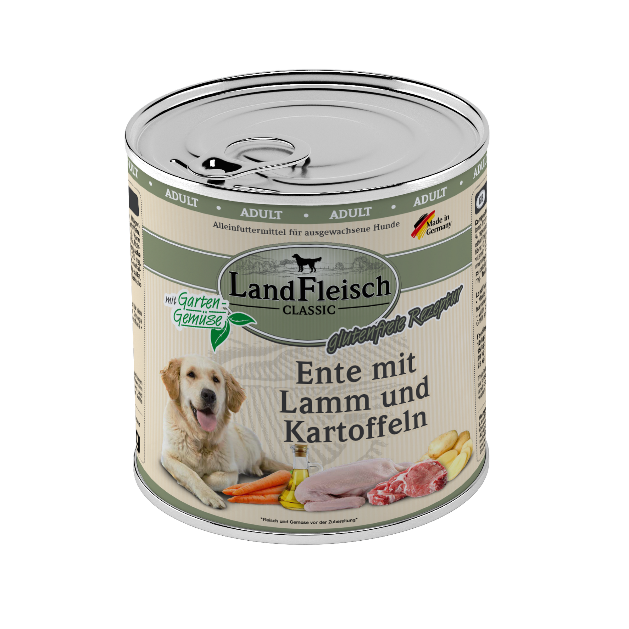 Hundefutter 'Classic' Ente, Lamm & Kartoffel 800 g