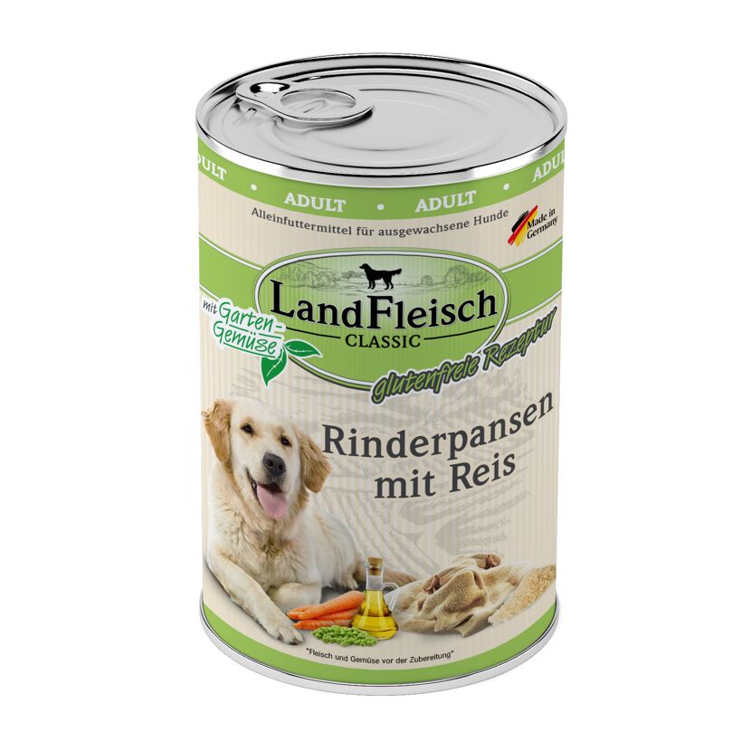 Hundefutter 'Classic' Rinderpansen, Reis 400 g
