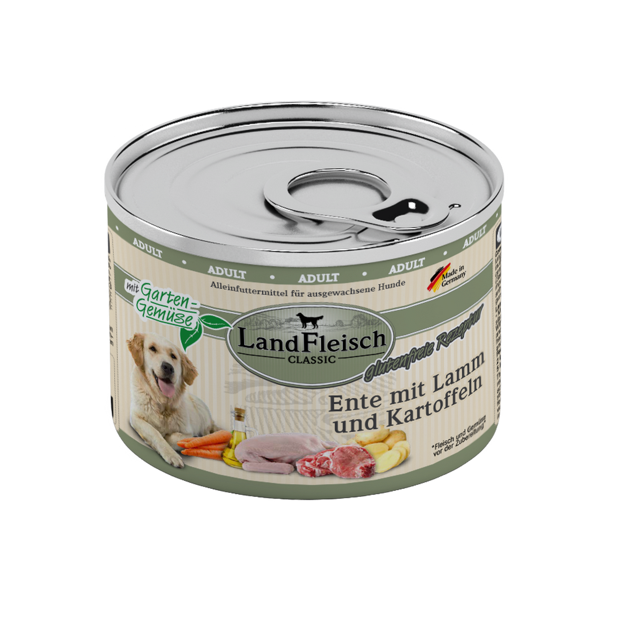 Hundefutter 'Classic' Ente, Lamm & Kartoffel 195 g