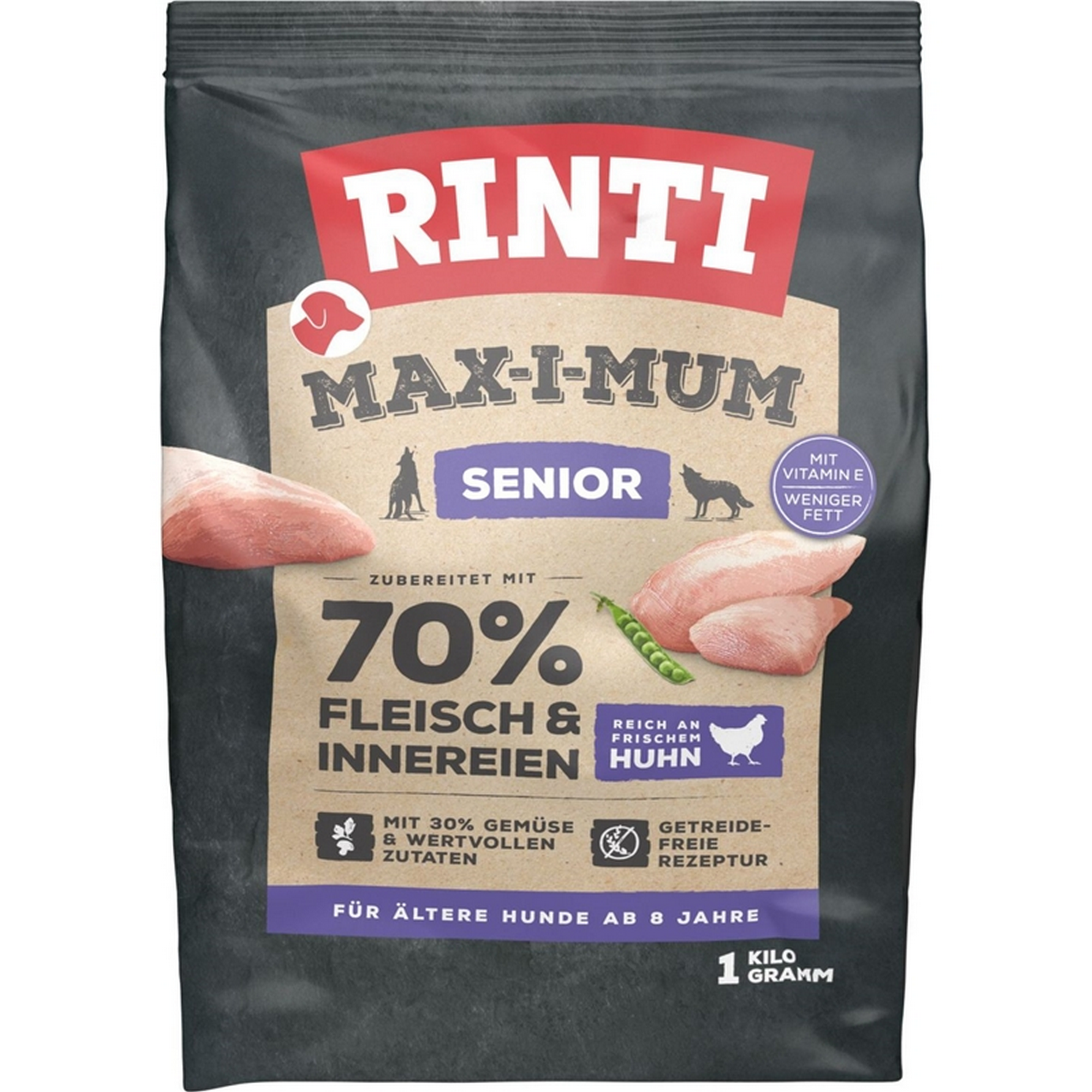Hundefutter 'Max-i-mum' Senior Huhn 1 kg