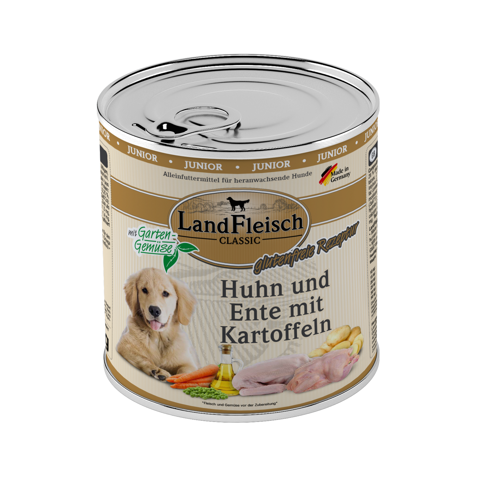 Hundefutter 'Classic' Junior Huhn & Ente 800 g