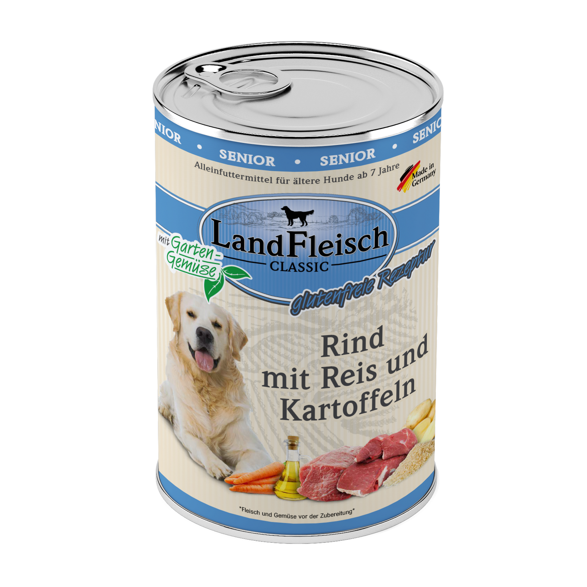 Hundefutter 'Classic' Senior Rind & Kartoffel 400 g