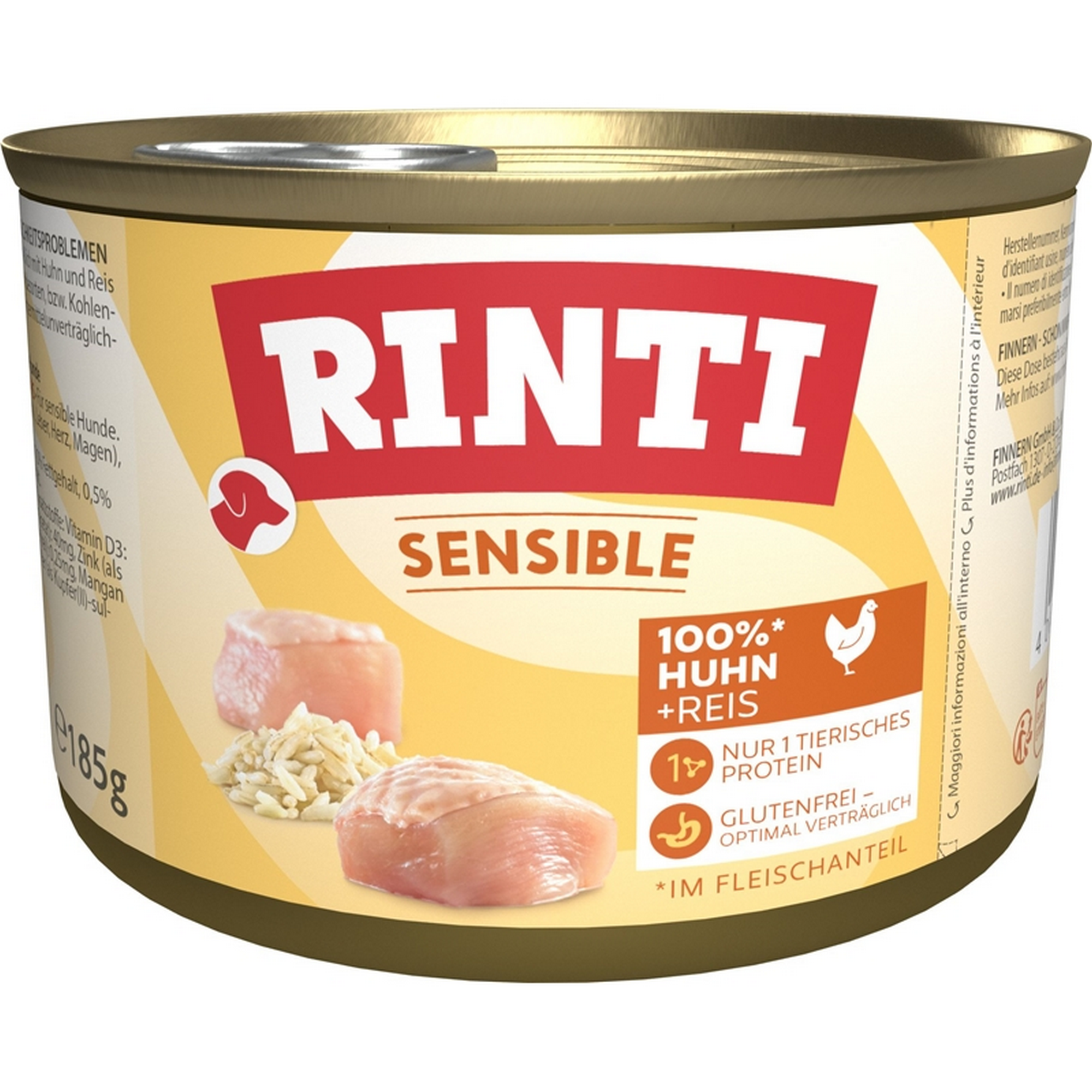 Hundefutter 'Sensible' Huhn Reis 185 g