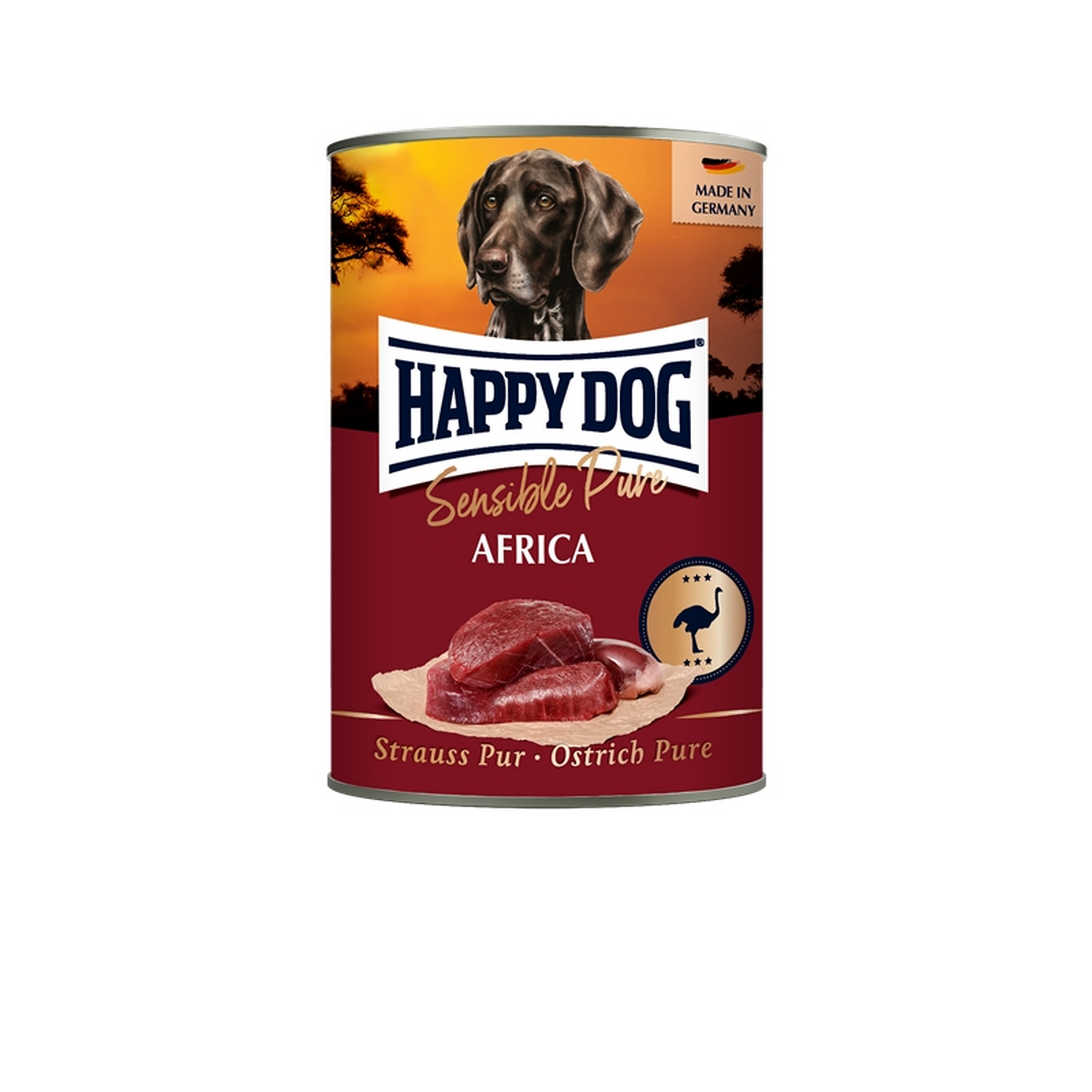 Hundefutter 'Sensible' Strauß Pur 400 g