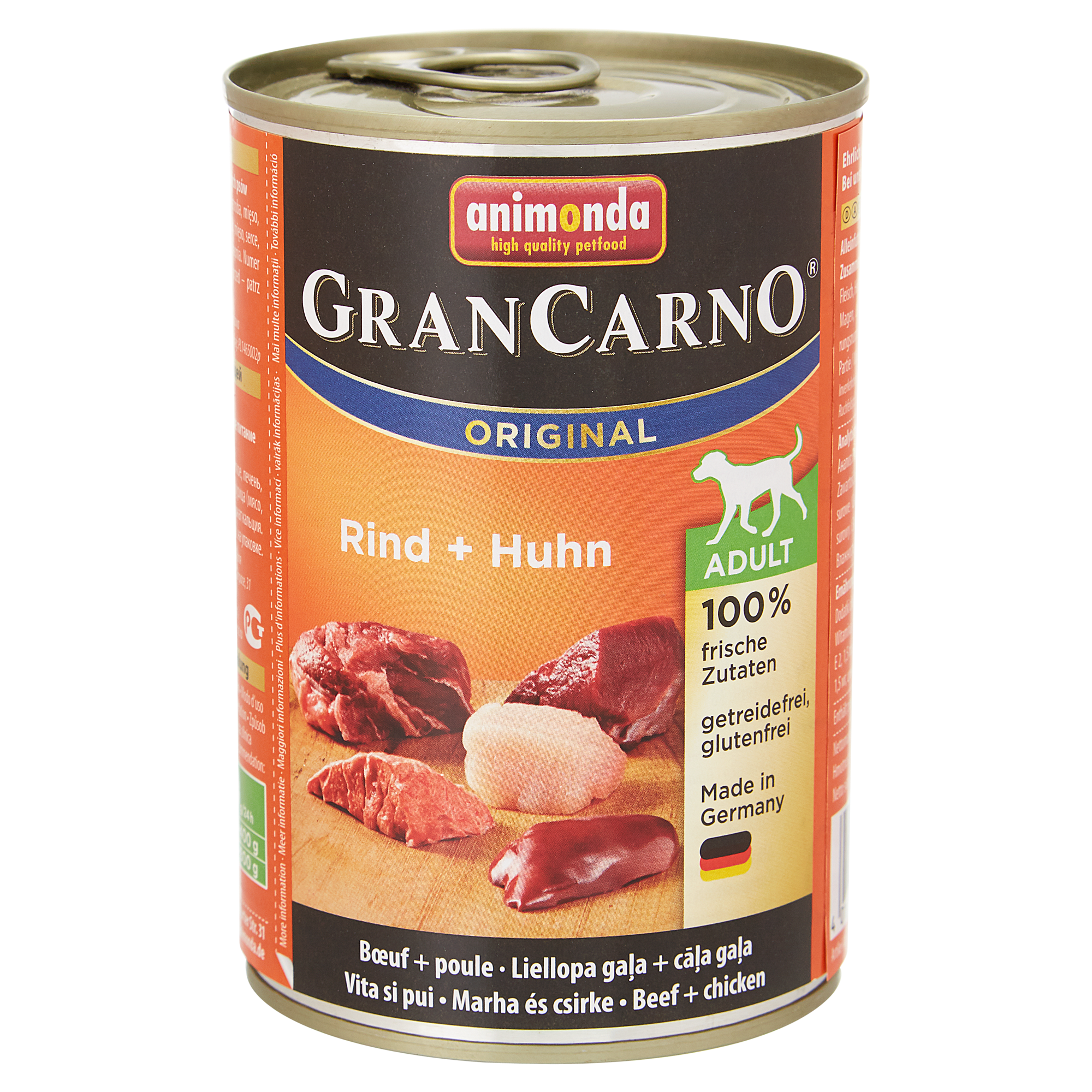 Hundenassfutter "Gran Carno" Original mit Rind/Huhn 400 g + product picture