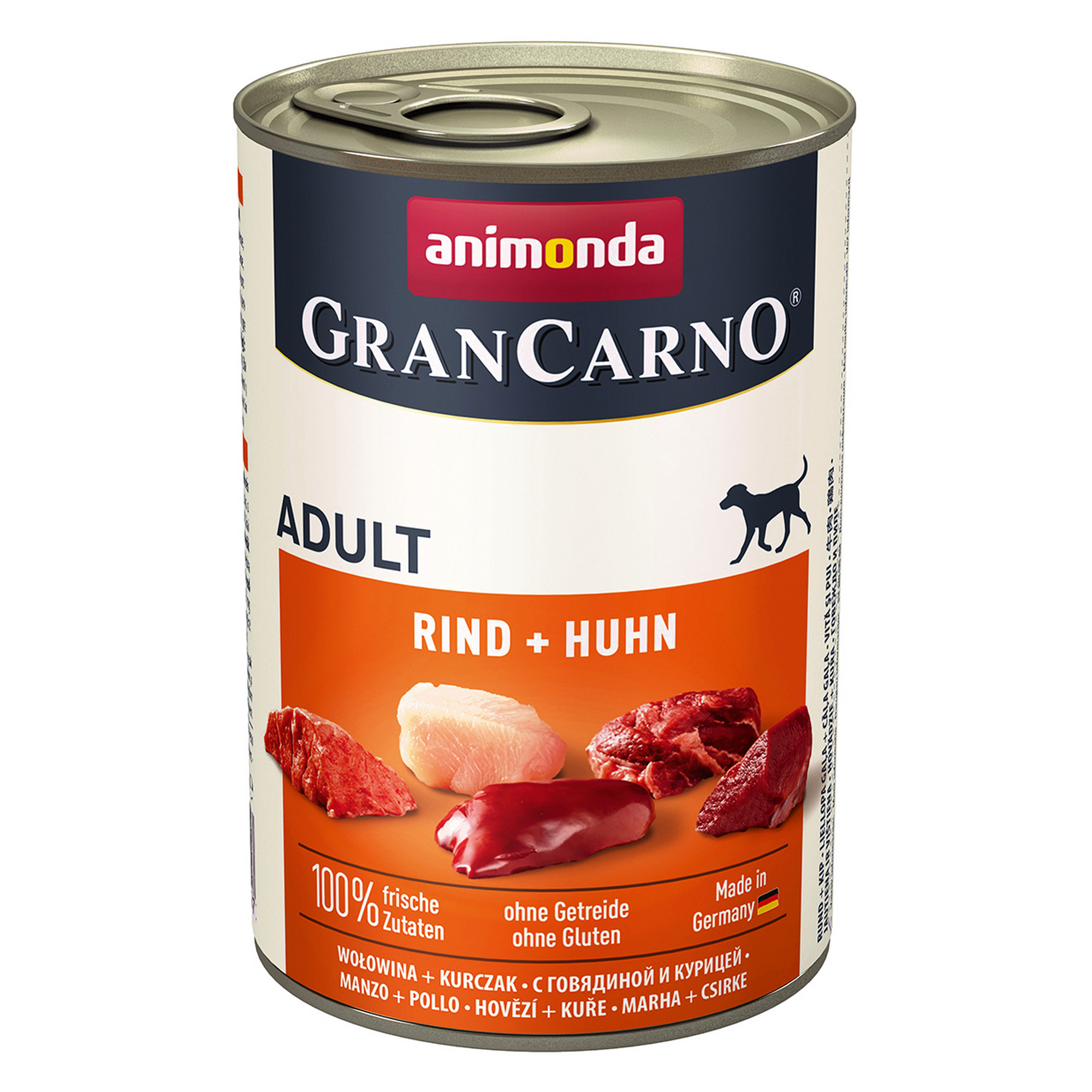 Hundefutter 'granCarno' Adult Rind & Huhn 400 g