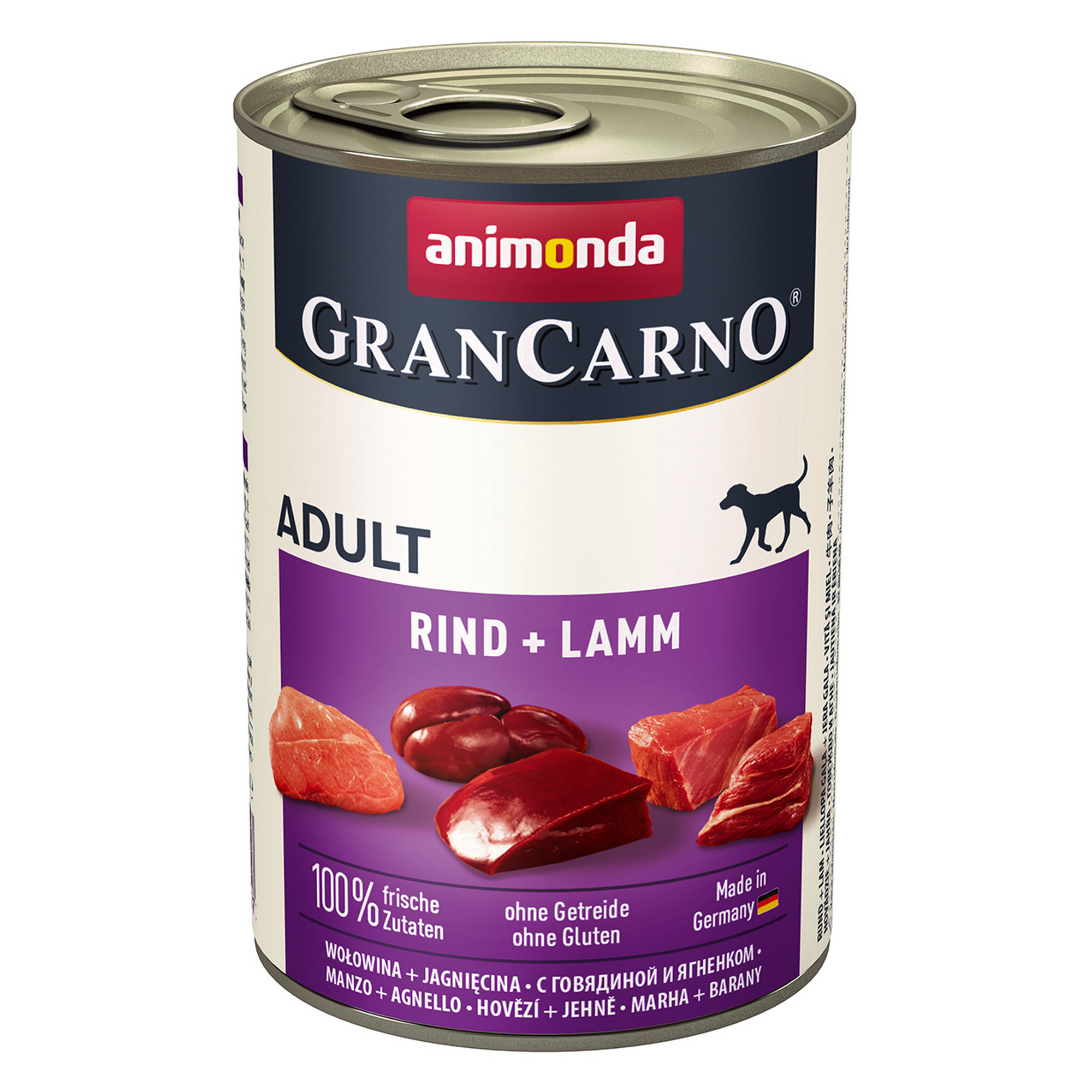 Hundefutter 'granCarno' Adult Rind & Lamm 400 g
