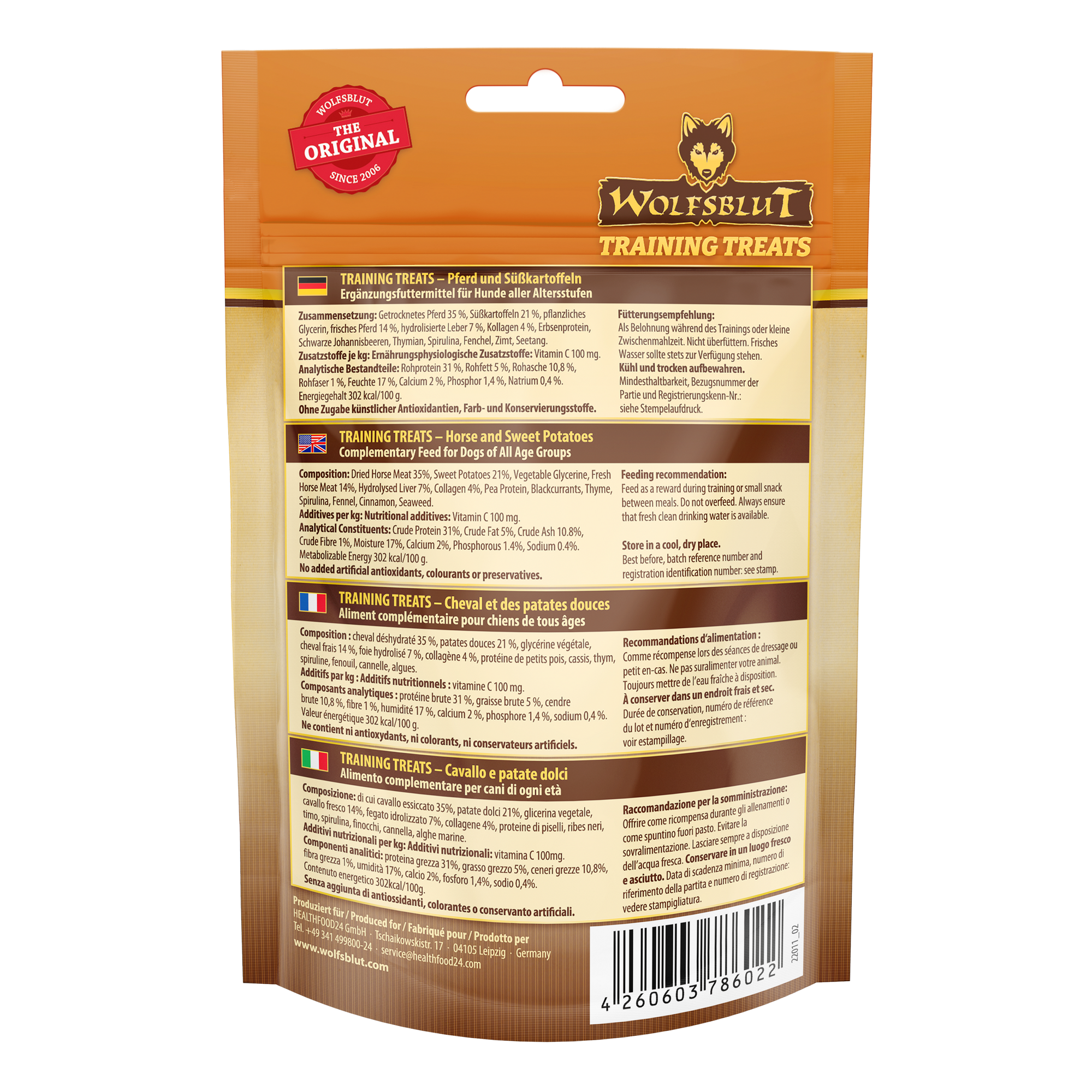 Hundesnack 'Training Treats Wide Plain' 70 g