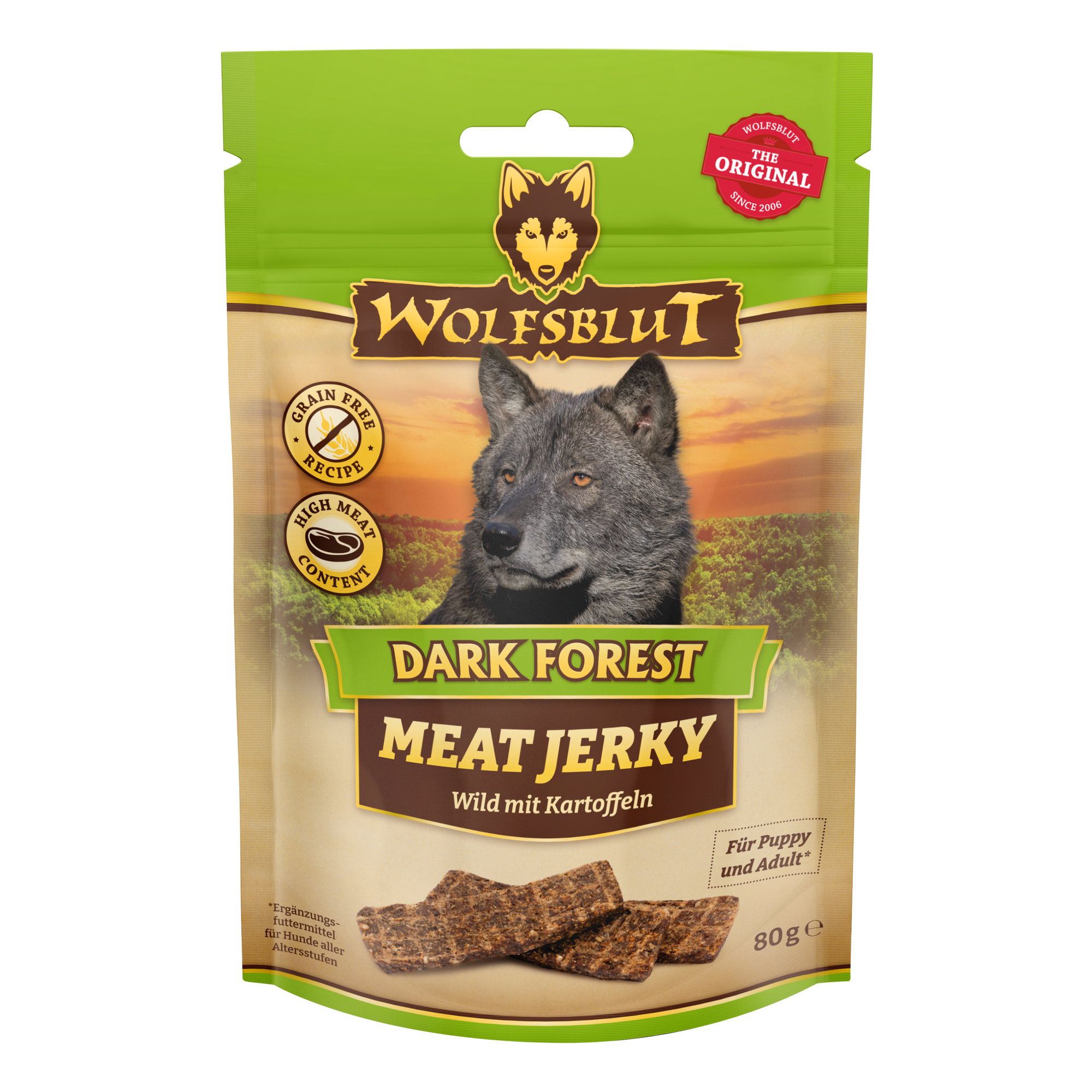 Hundesnack 'Meat Jerky Dark Forest' Adult 80 g