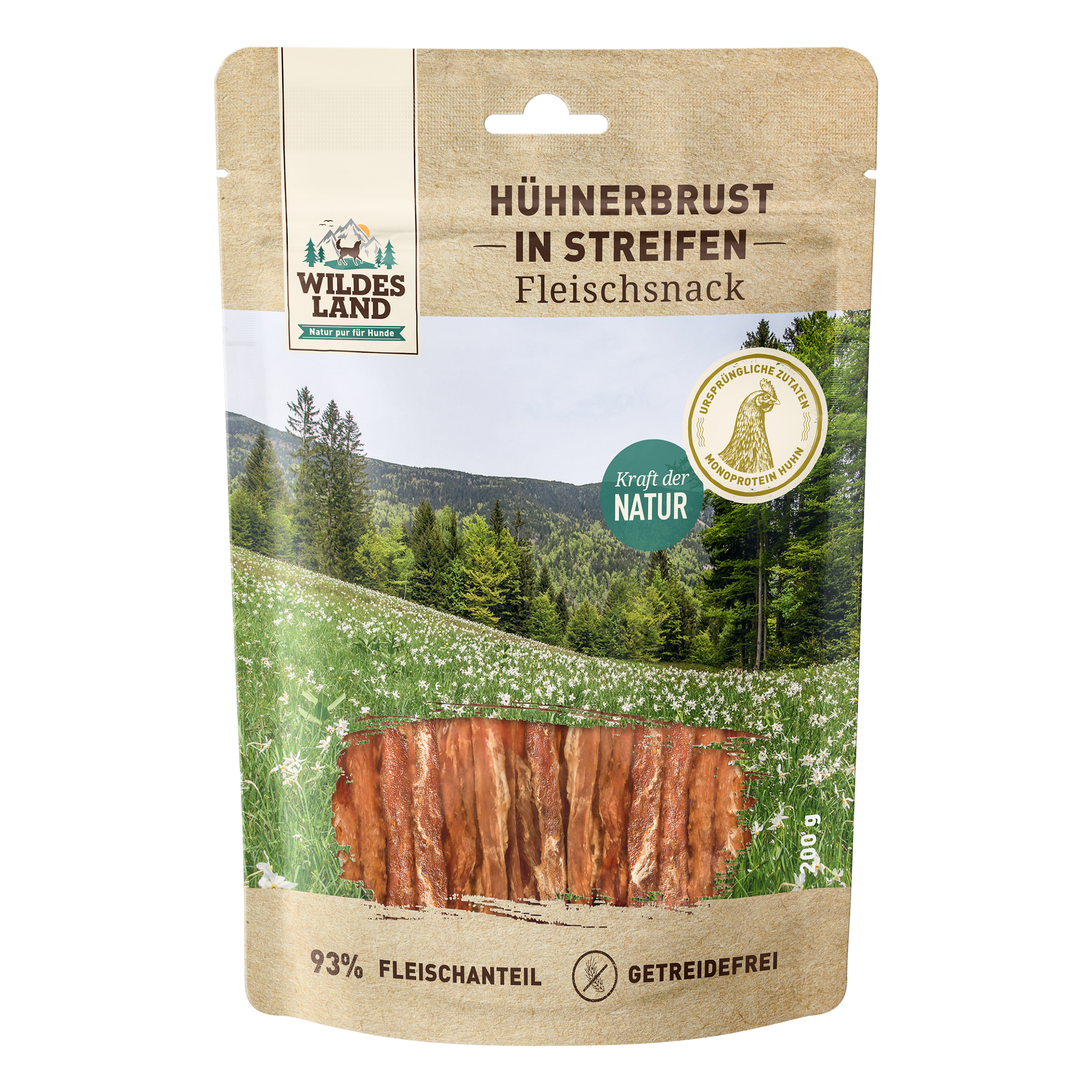 Hundesnack 'Fleischsnacks Hühnerbrust in Streifen' 200 g
