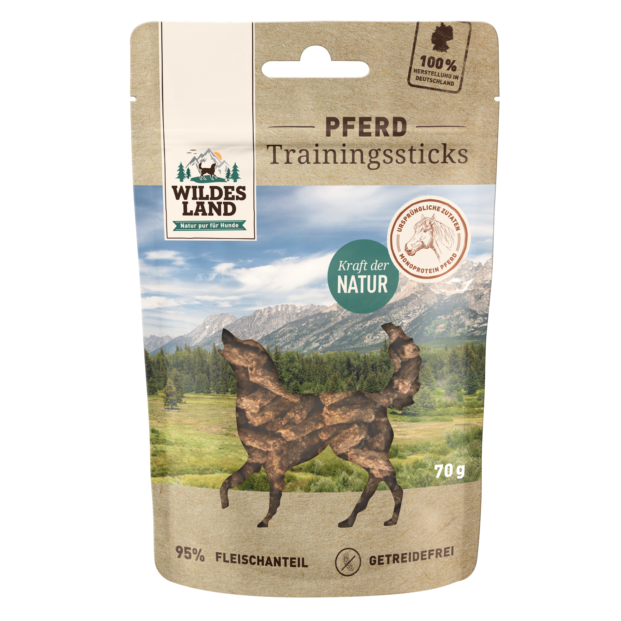 Hundesnack 'Trainingssticks Pferd' 70 g