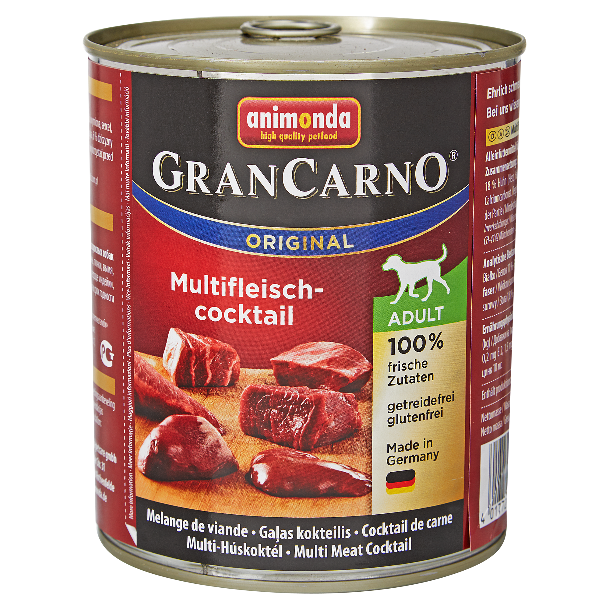 Hundenassfutter "Gran Carno" Original Multifleischcocktail 800 g + product picture