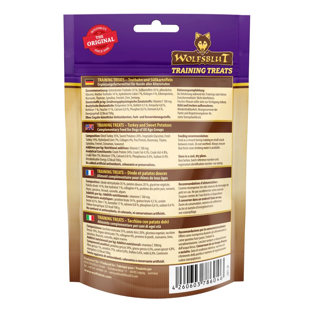 Hundesnack 'Training Treats Black Bird' 70 g
