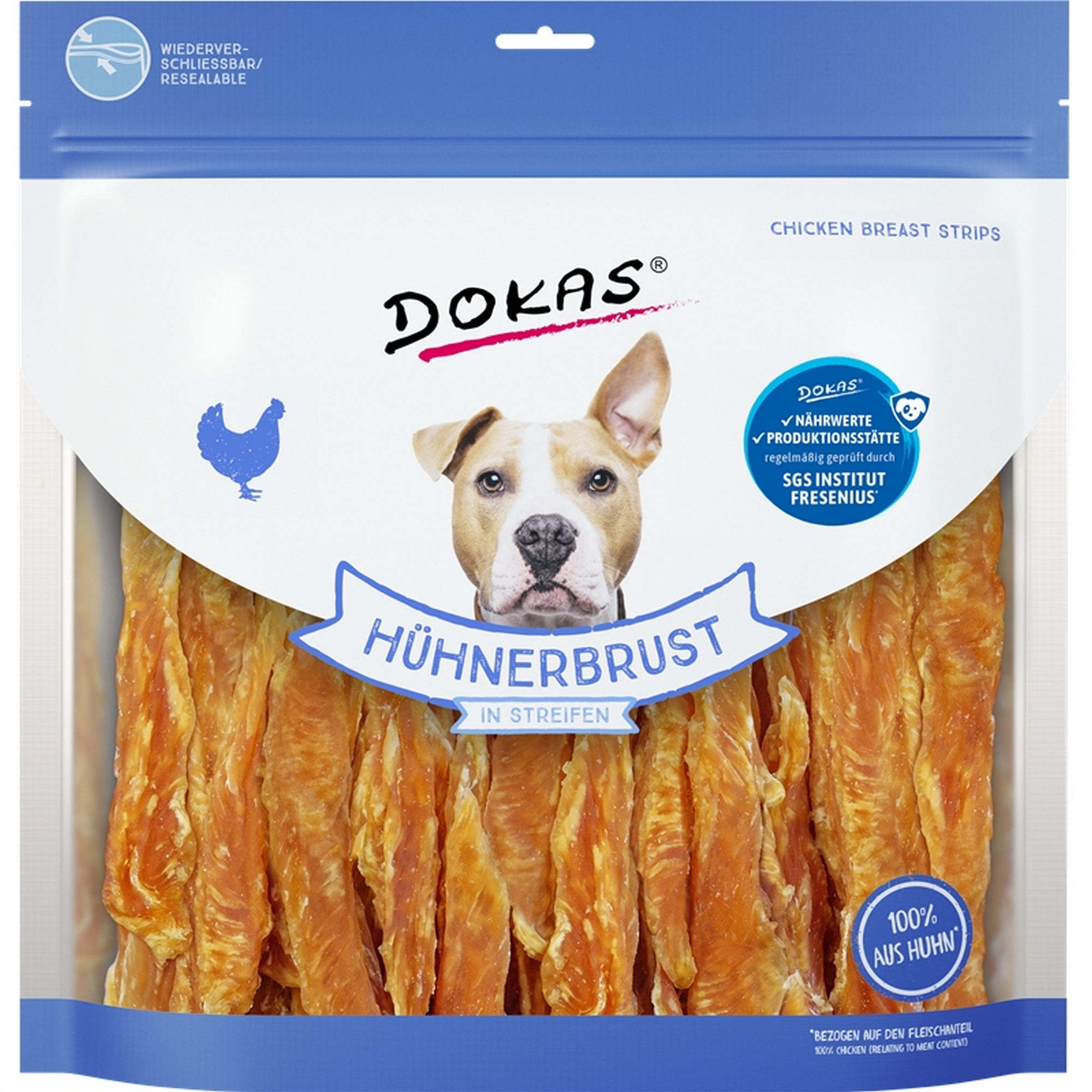 Hundefutter Hühnerbruststreifen 900 g