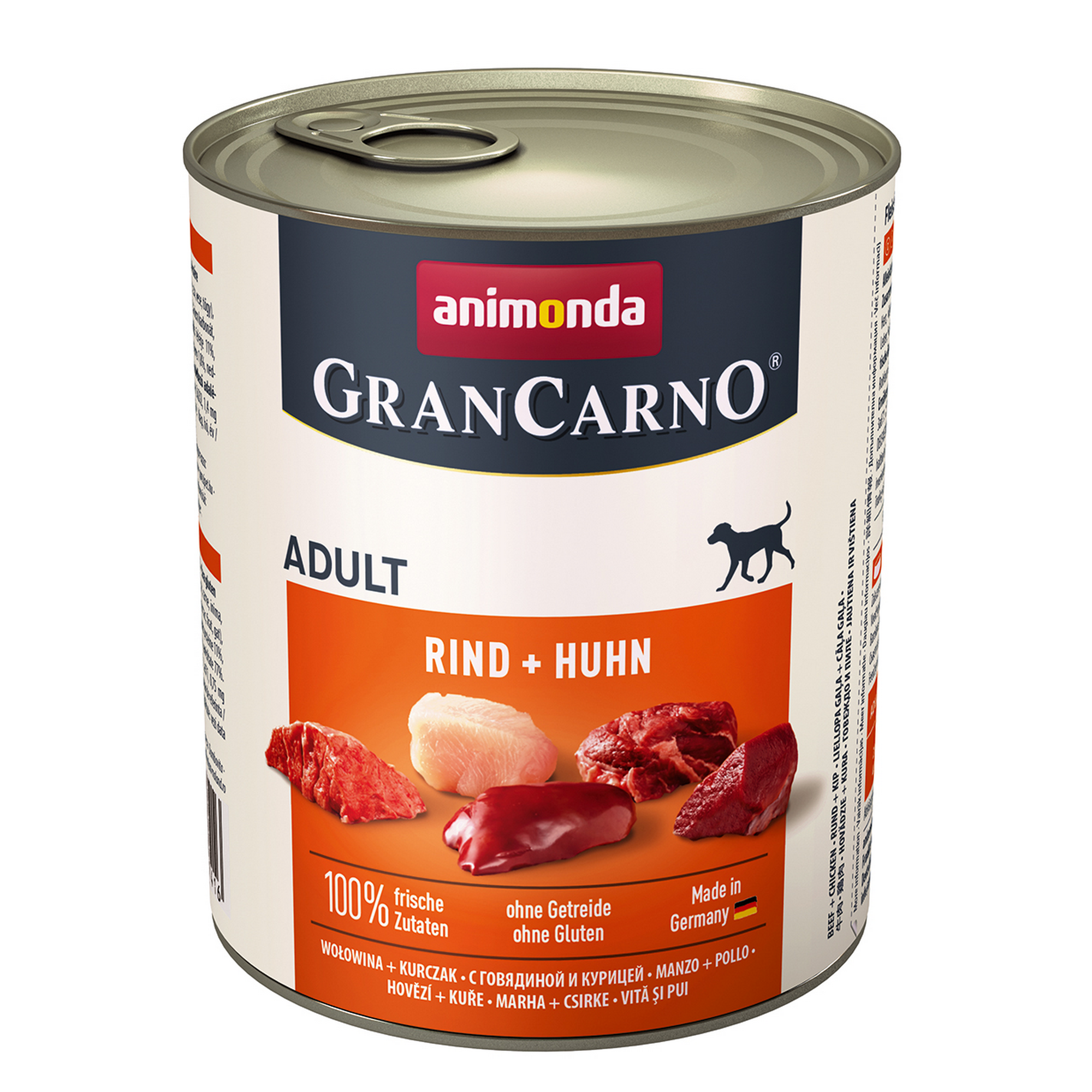 Hundefutter 'granCarno' Adult Rind & Huhn 800 g