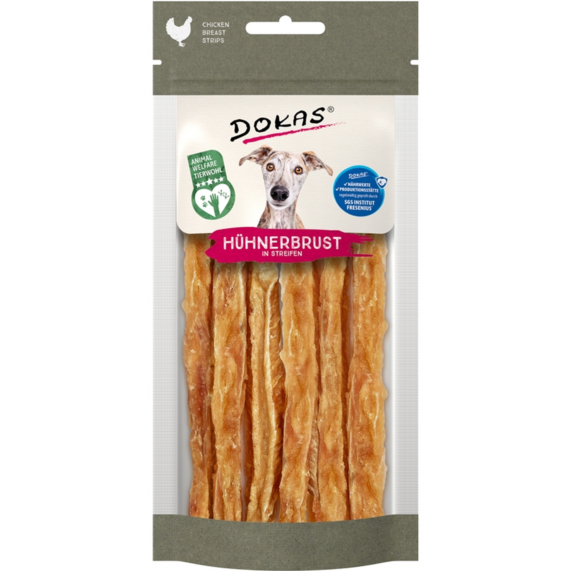 Hundefutter Hühnerstreifen 50 g