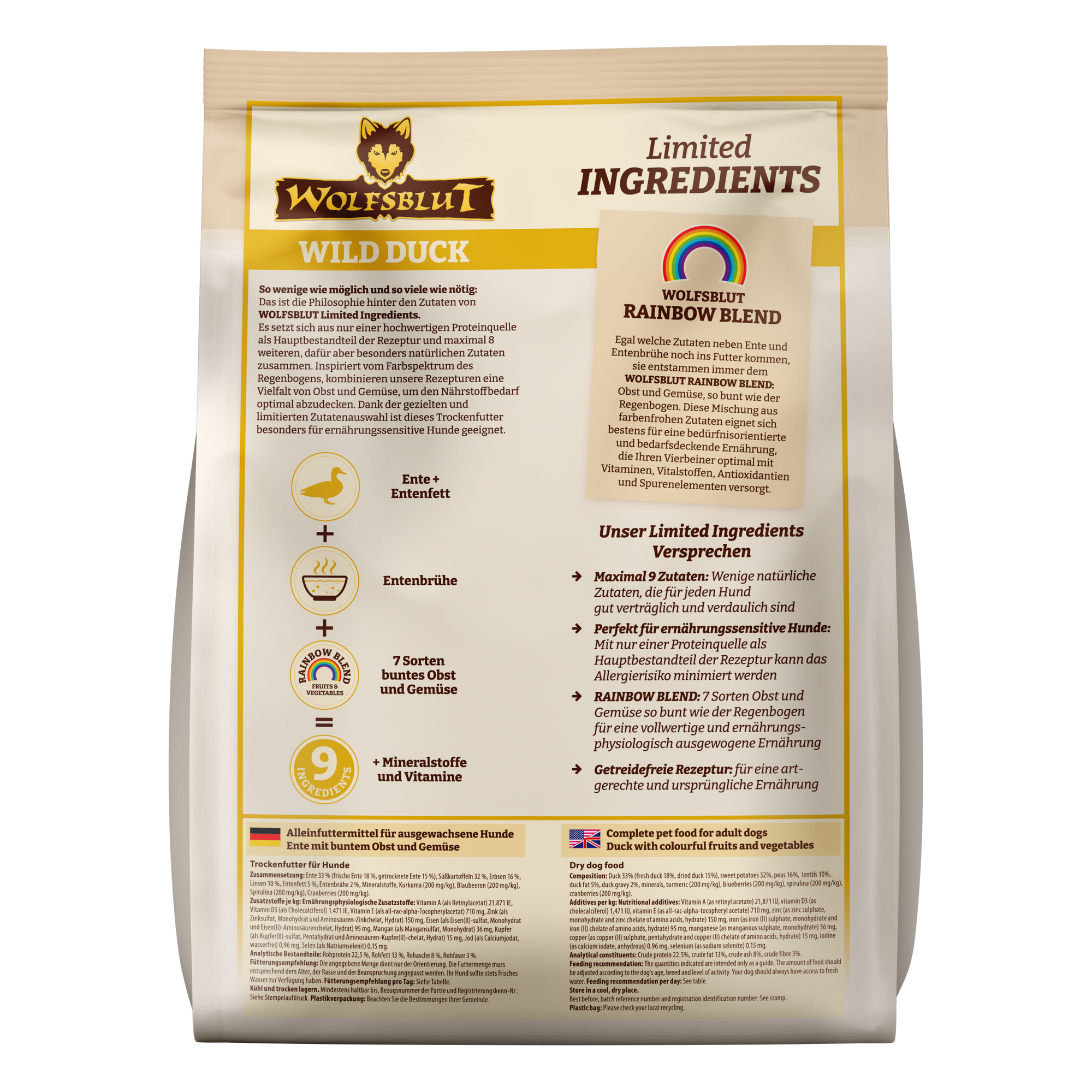 Hundetrockenfutter 'Wild Duck' Adult 1 kg
