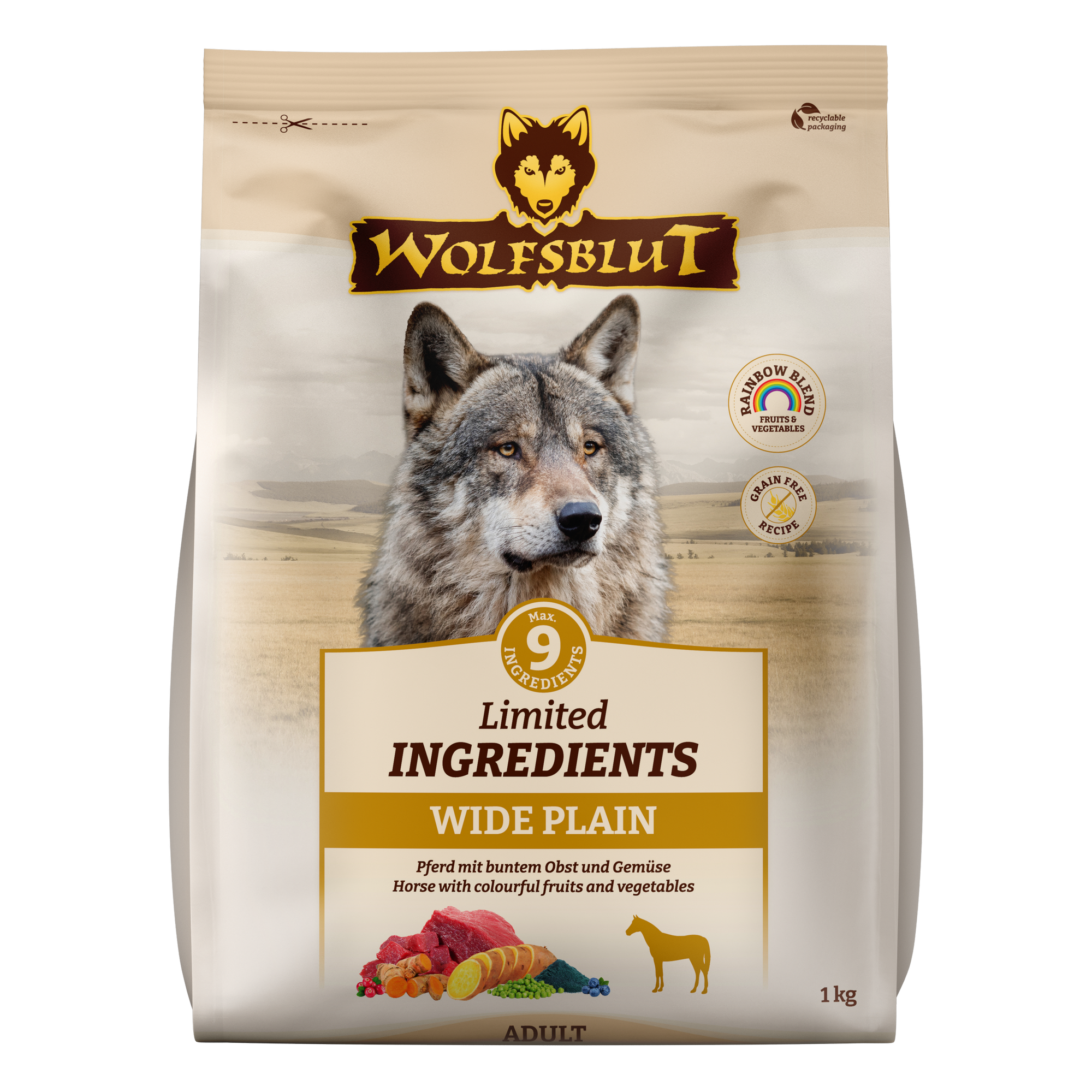 Hundetrockenfutter 'Wide Plain' Adult 1 kg