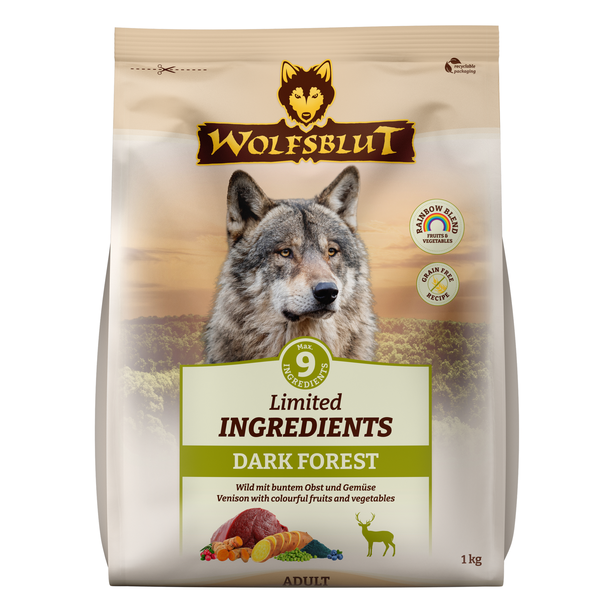 Hundetrockenfutter 'Dark Forest' Adult 1 kg