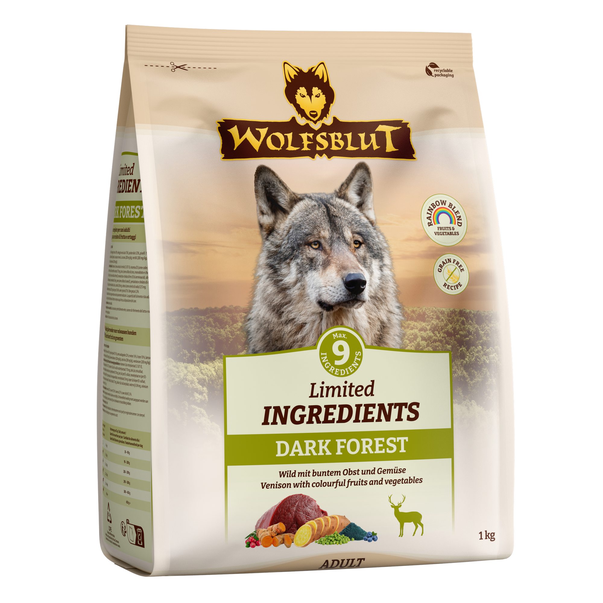 Hundetrockenfutter 'Dark Forest' Adult 1 kg