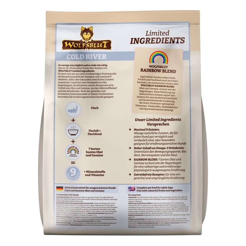 Hundetrockenfutter 'Cold River' Adult 1 kg