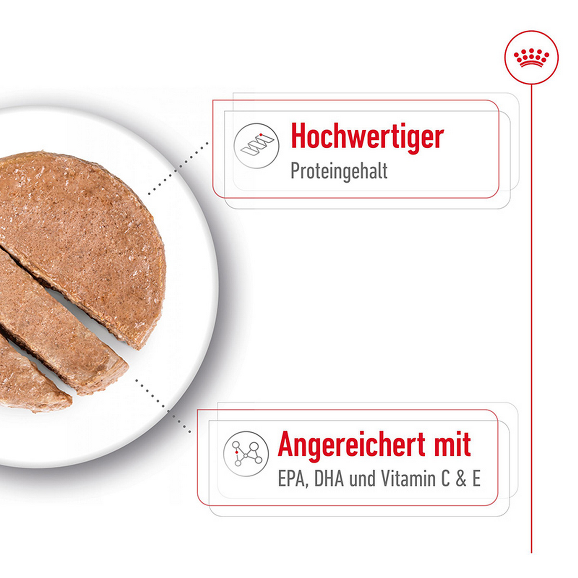 Hundenassfutter 'Medium Ageing Mousse' 410 g