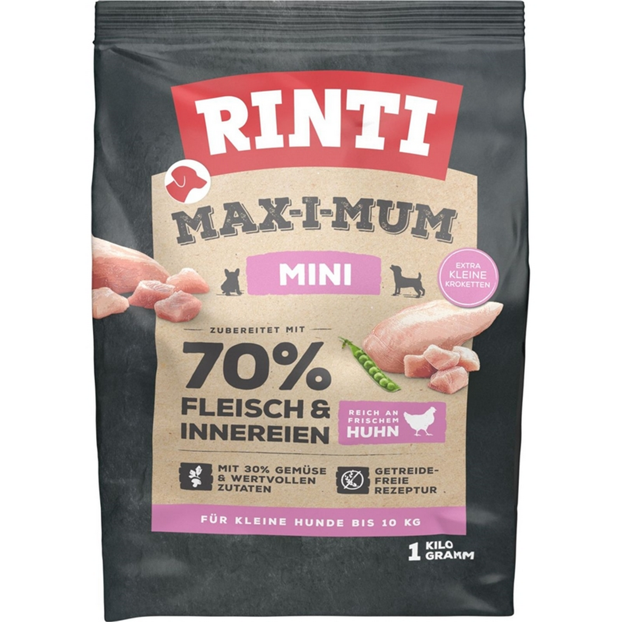 Hundefutter 'Max-i-mum' Mini Huhn 1 kg