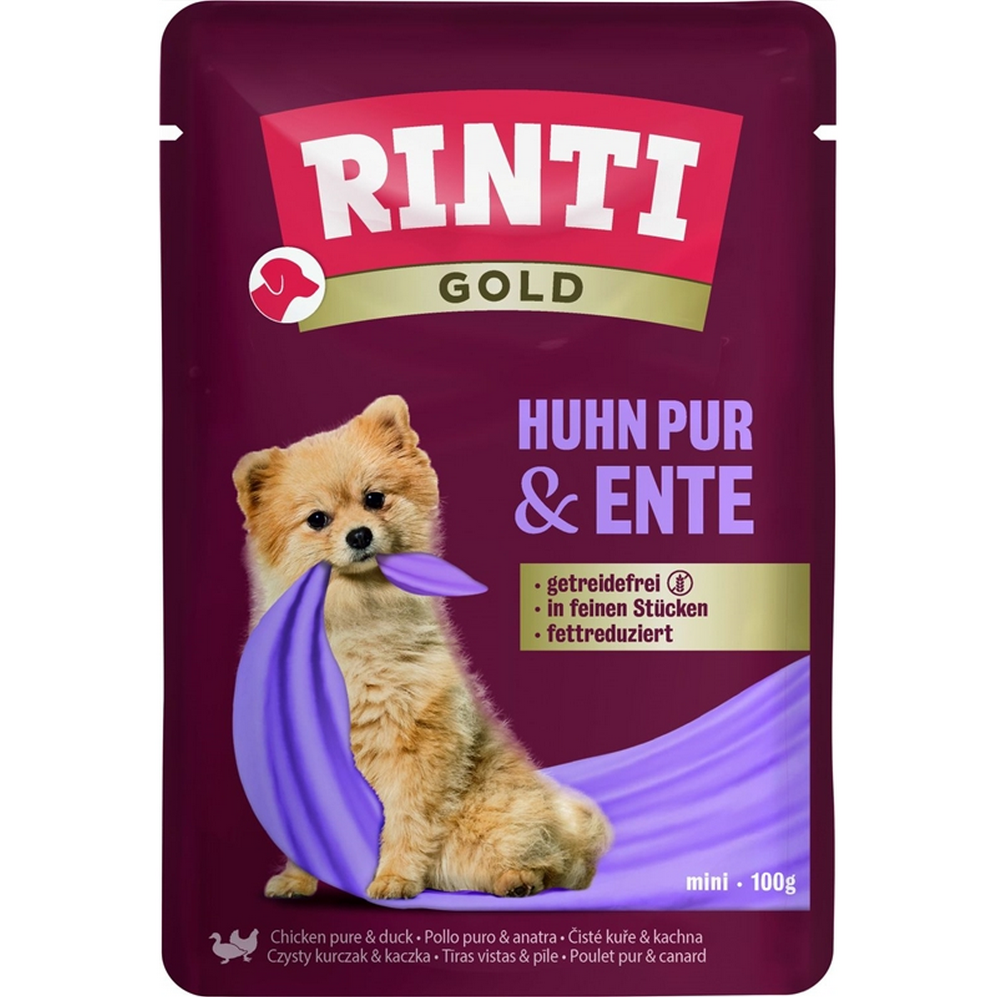 Hundefutter 'gold' Huhn Pur, Ente 100 g