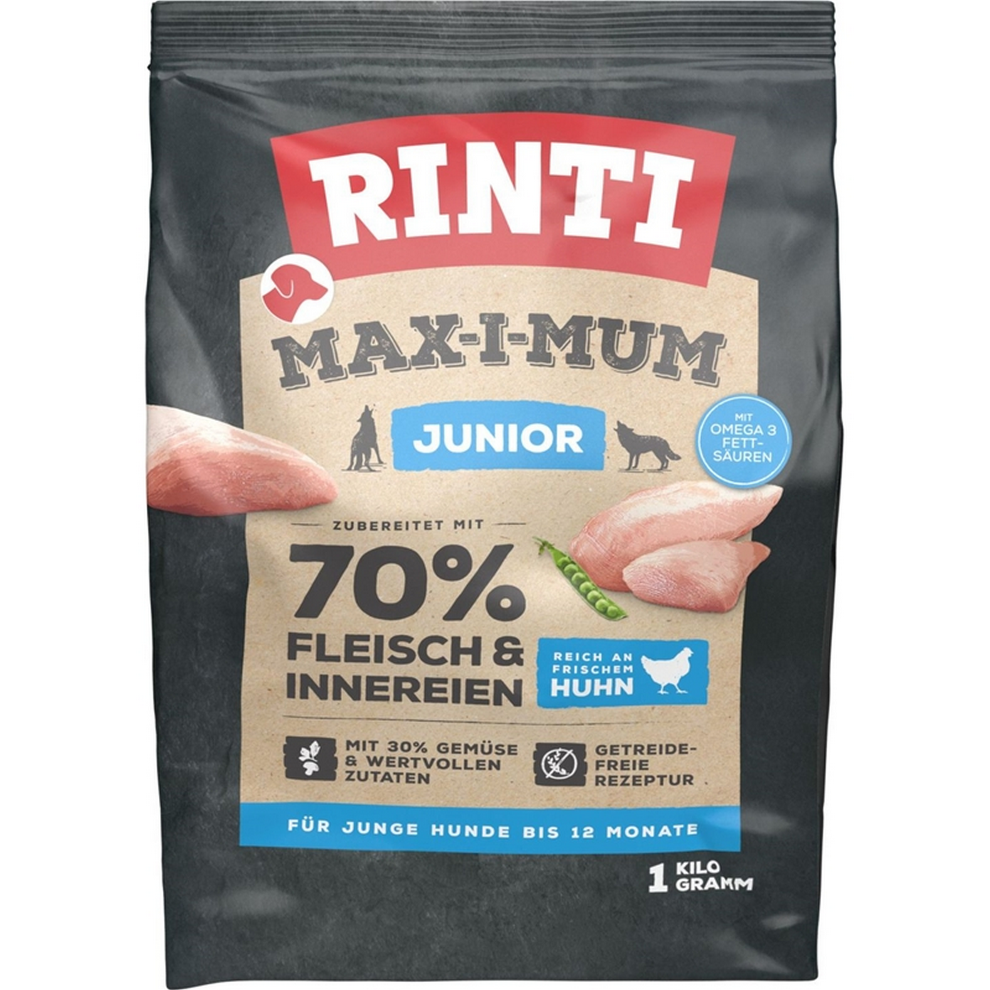 Hundefutter 'Max-i-mum' Junior Huhn 1 kg
