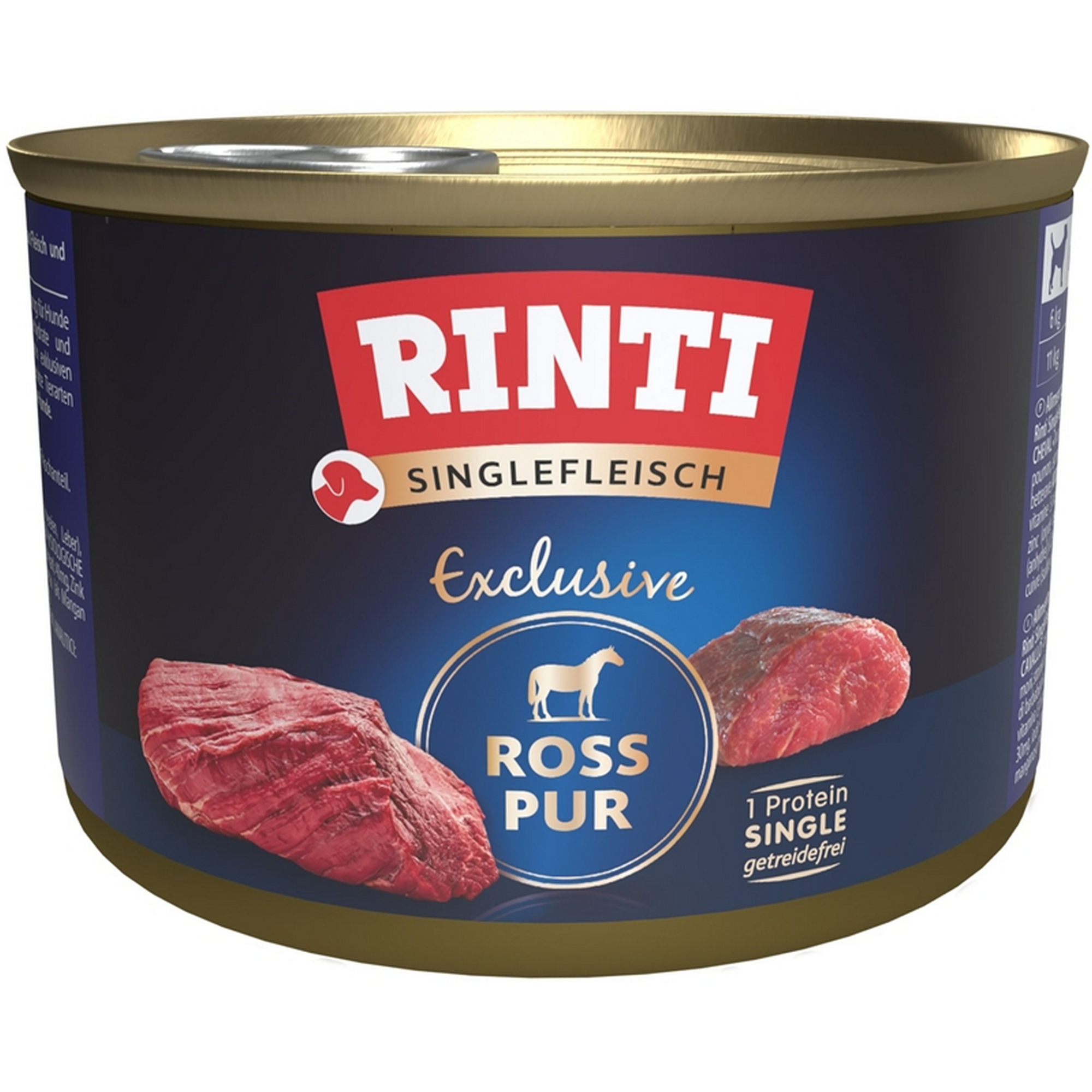 Hundefutter 'Singlefleisch' Ross Pur 185 g