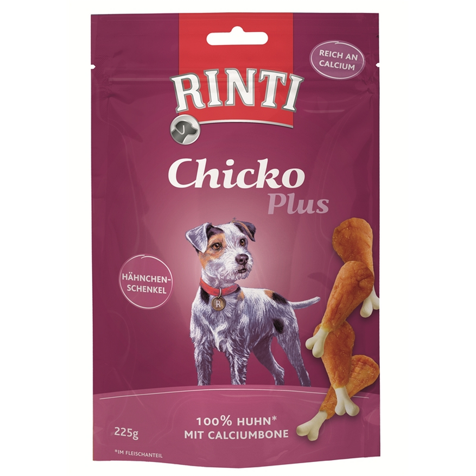 Hundefutter 'Chicko' Huhn mit Calciumknochen 225 g