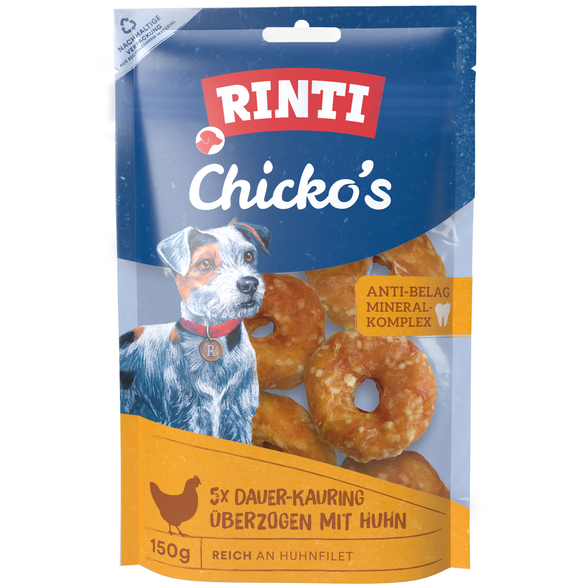 Hundefutter 'Chicko' Dauer-Kauringe 30 g