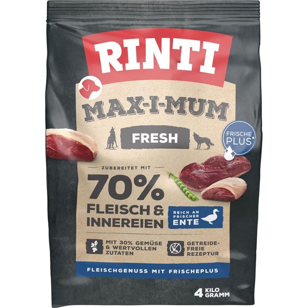Hundefutter 'Max-i-mum' Gemüse Ente 4 kg