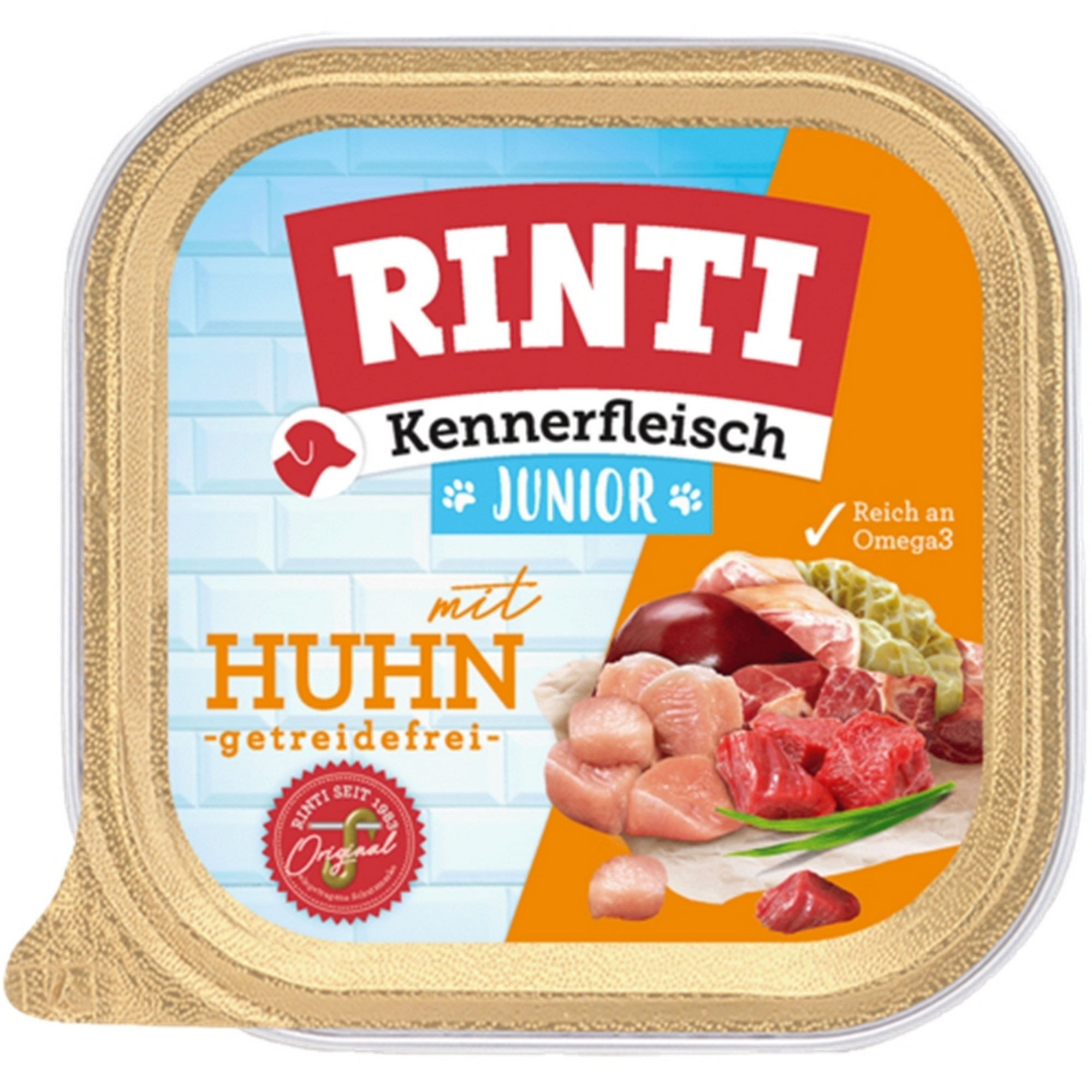 Hundefutter 'Kennerfleisch Plus' Junior mit Huhn Dose 300 g