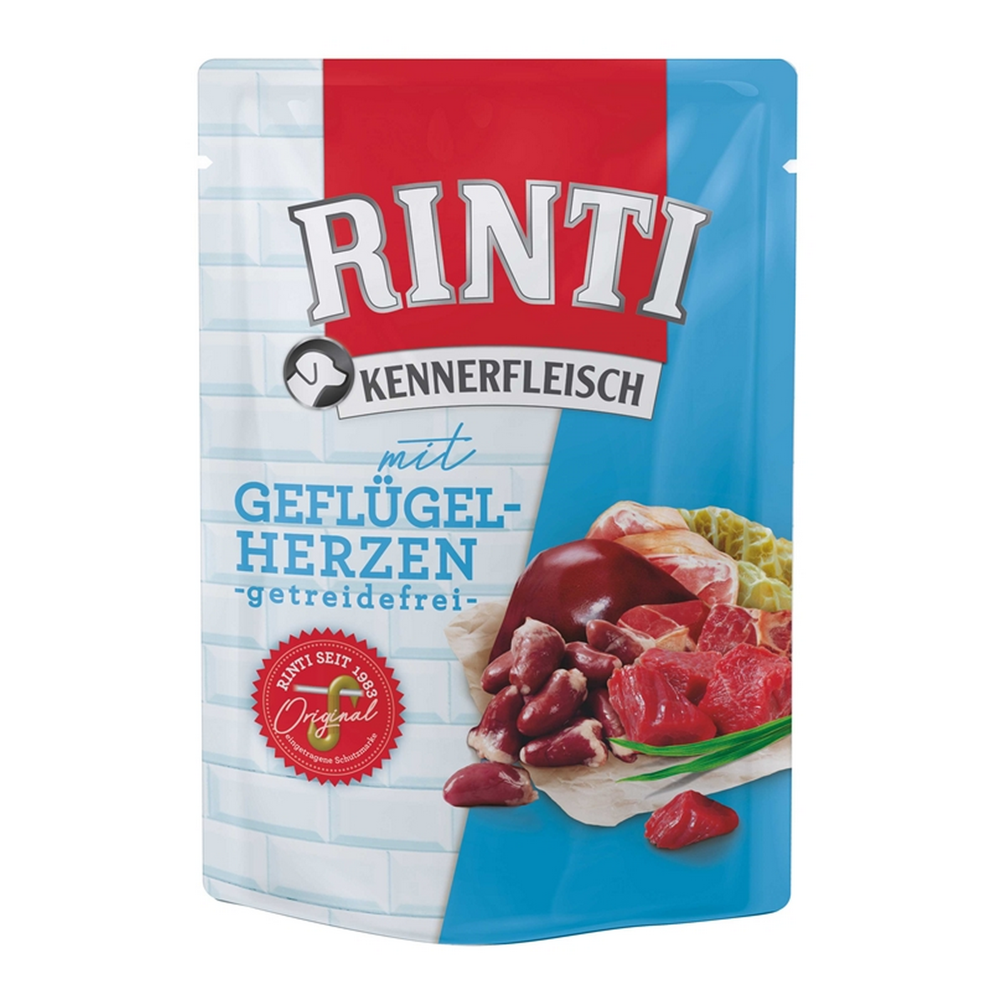 Hundefutter 'Kennerfleisch' Geflügelherzen gefriergetrocknet400 g