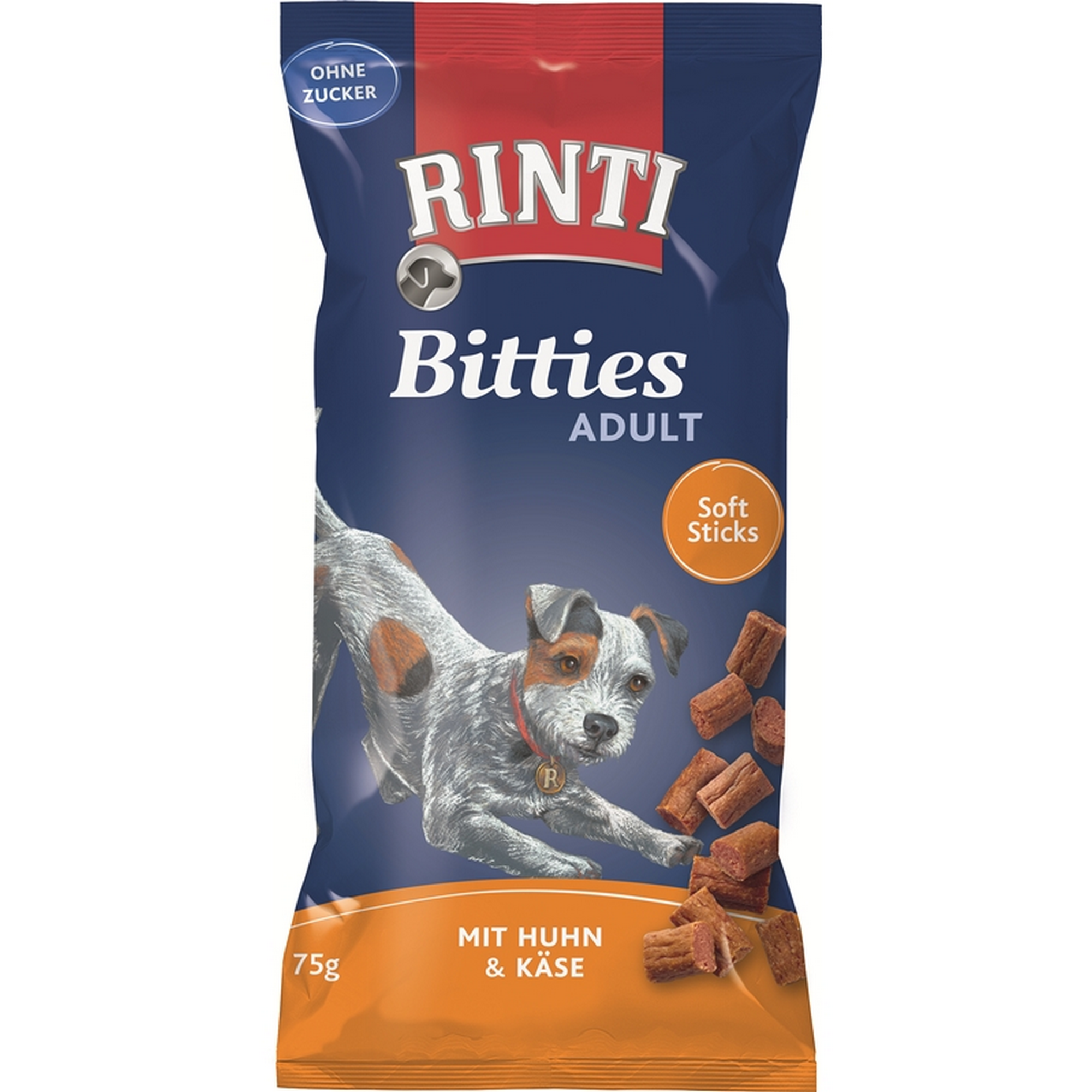 Hundefutter 'Bitties' Huhn Käse 75 g
