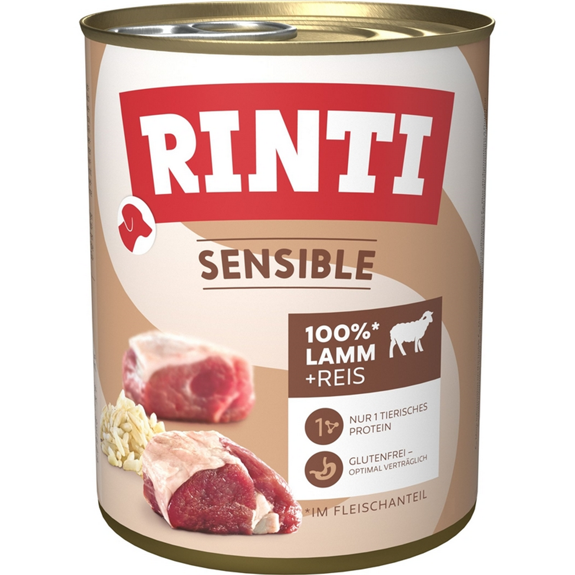 Hundefutter 'Sensible' Lamm Reis 800 g