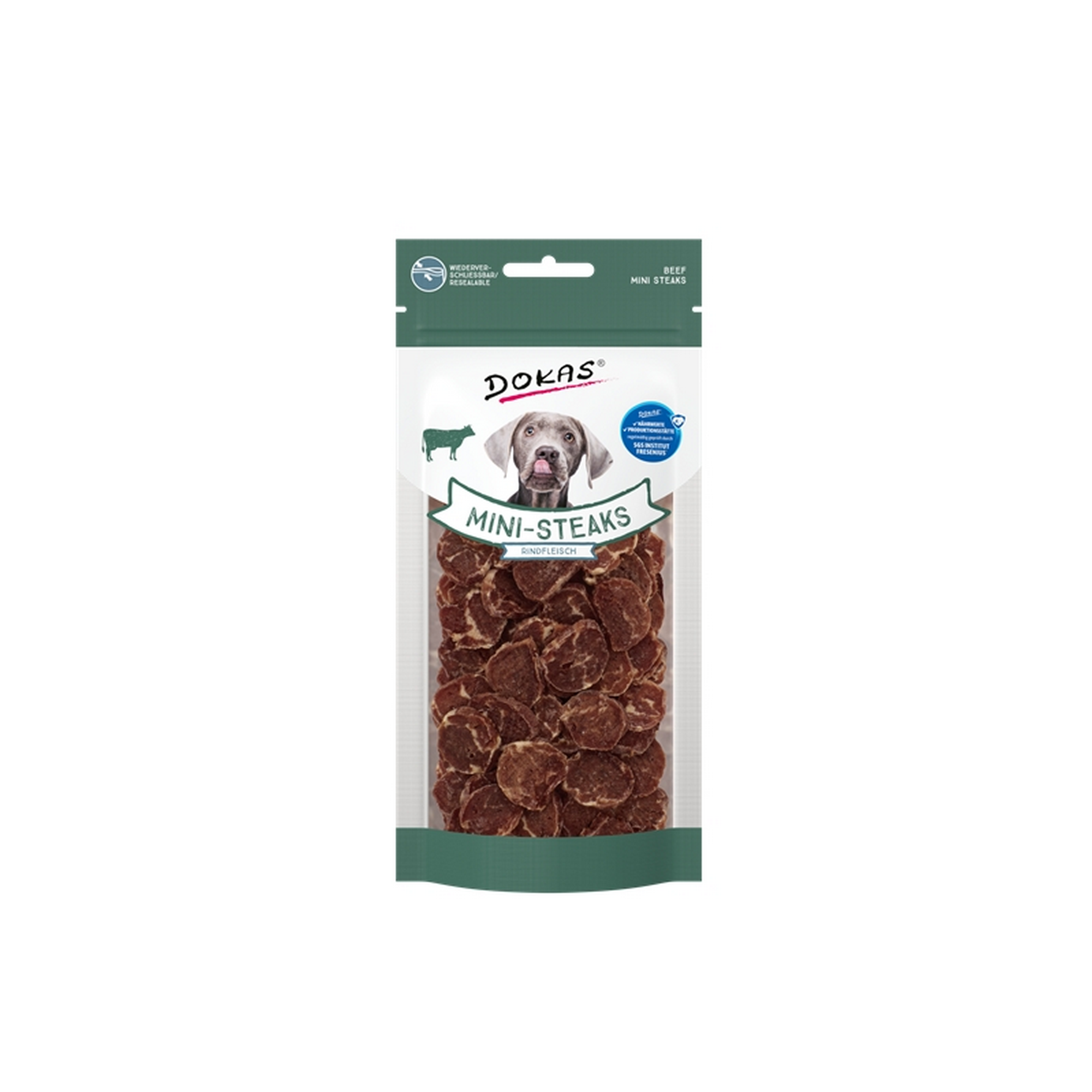 Hundefutter Mini-Steaks Rind 50 g