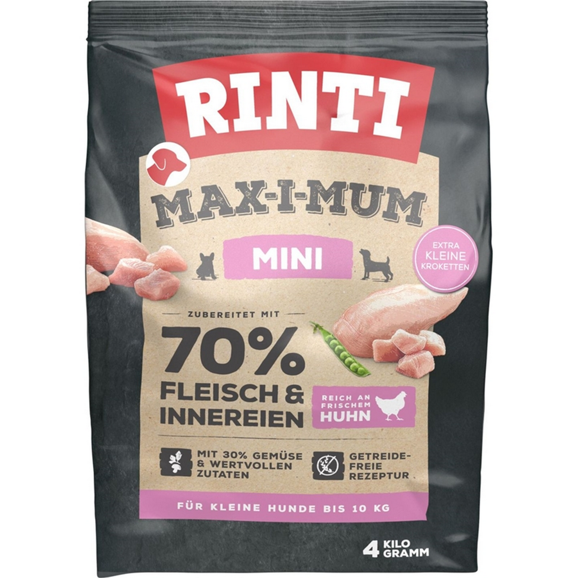 Hundefutter 'Max-i-mum' Mini Huhn 4 kg