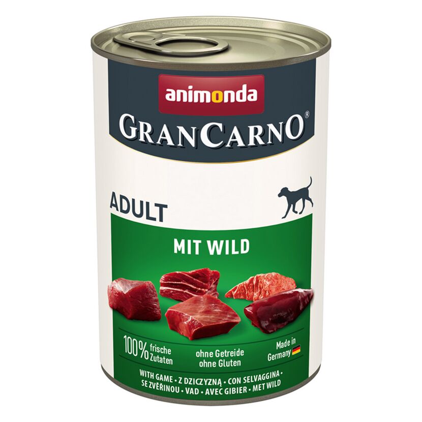 Hundefutter 'granCarno' Adult Wild 400 g