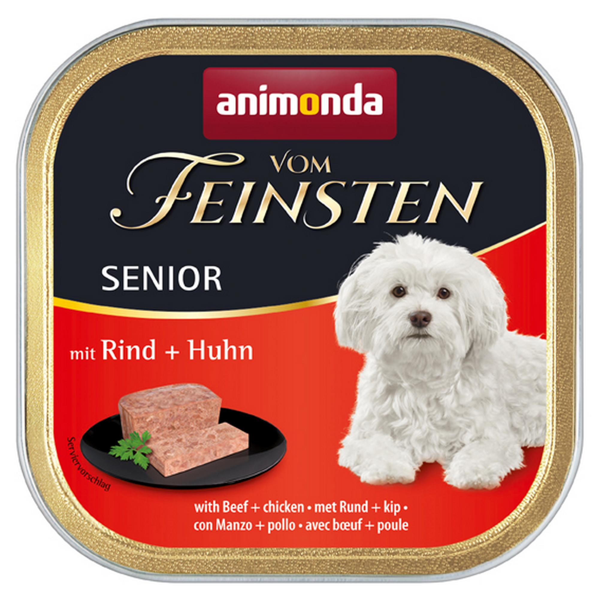 Hundefutter 'Vom Feinsten' Senior Rind & Huhn 150 g