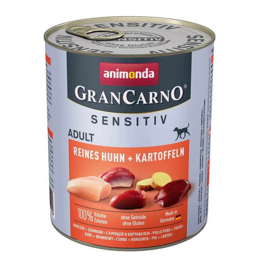 Hundefutter 'granCarno' Sensitive Huhn & Kartoffel 800 g